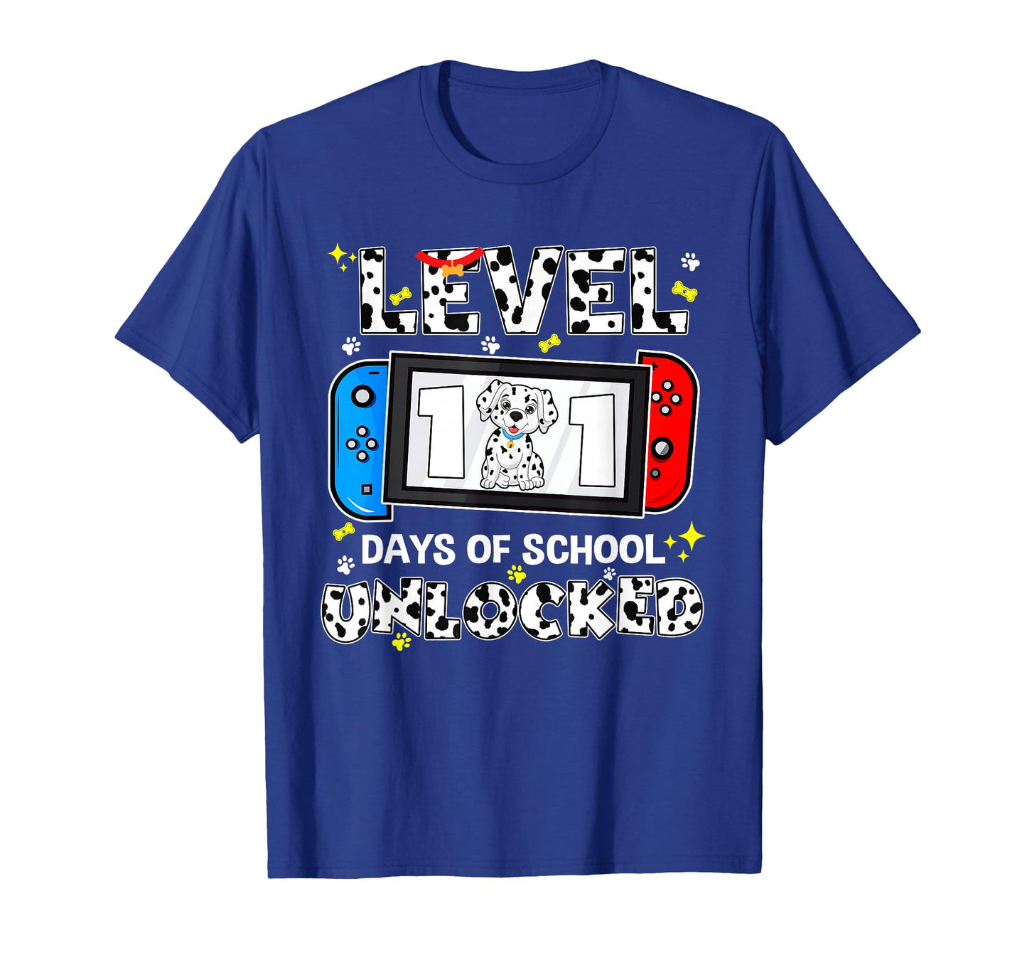 100 Days of School Level Unlocked Gaming 100th Day of School T-Shirt