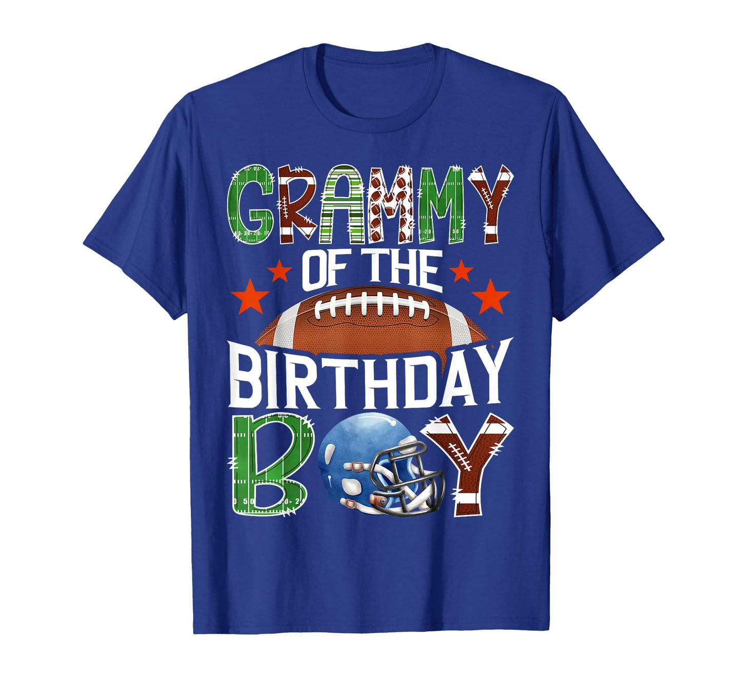Grammy of The Birthday Boy Game Day Football Lover T-Shirt