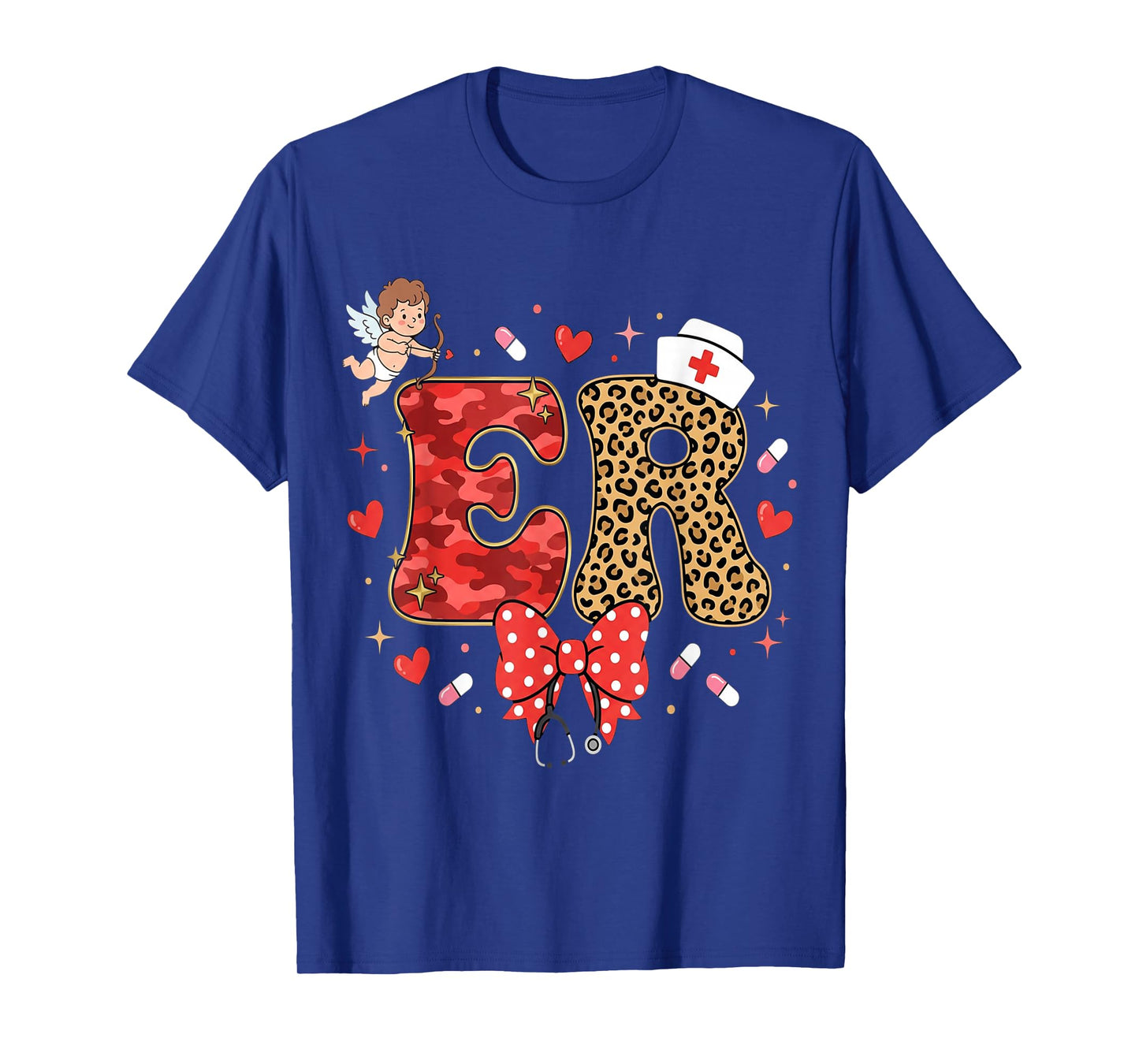 Cute Emergency Department Valentine ER Valentines Nurse T-Shirt