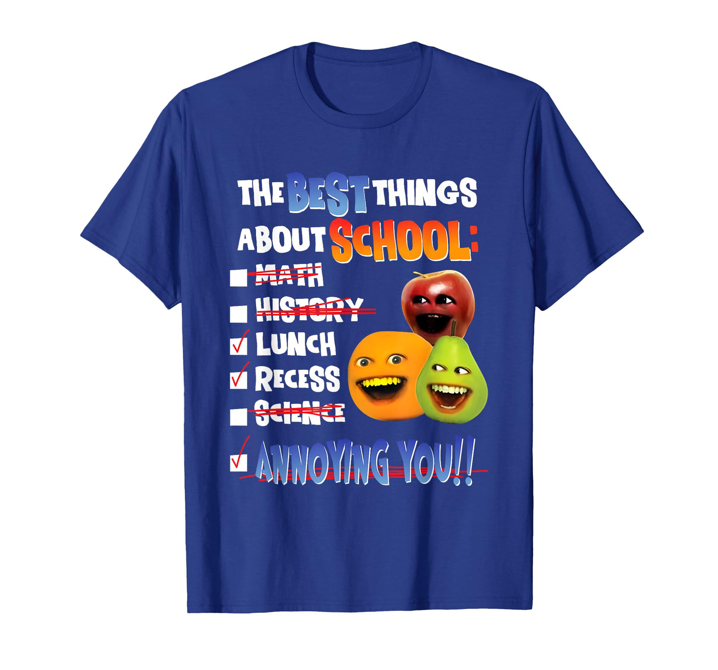The Best Things About School Math History Lunch Recess T-Shirt