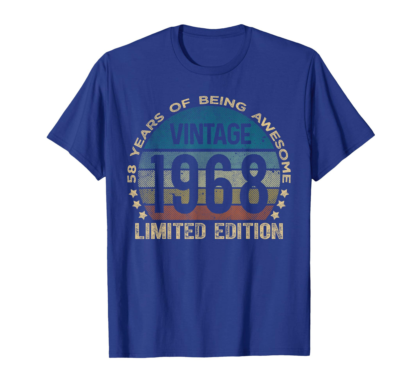 58 Year Old Gifts Vintage 1968 Limited Edition 58th Birthday T-Shirt
