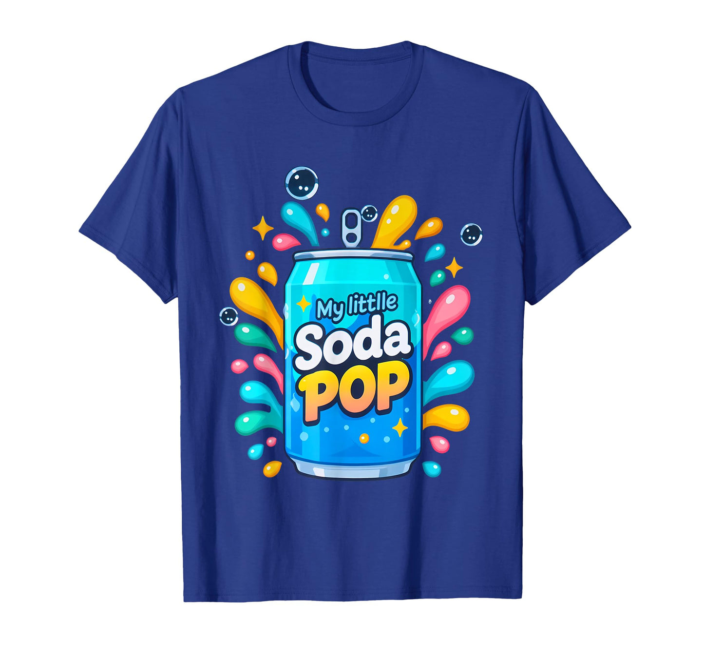 Soda Pop Cartoon Splash Cute Retro Beverage Joke T-Shirt