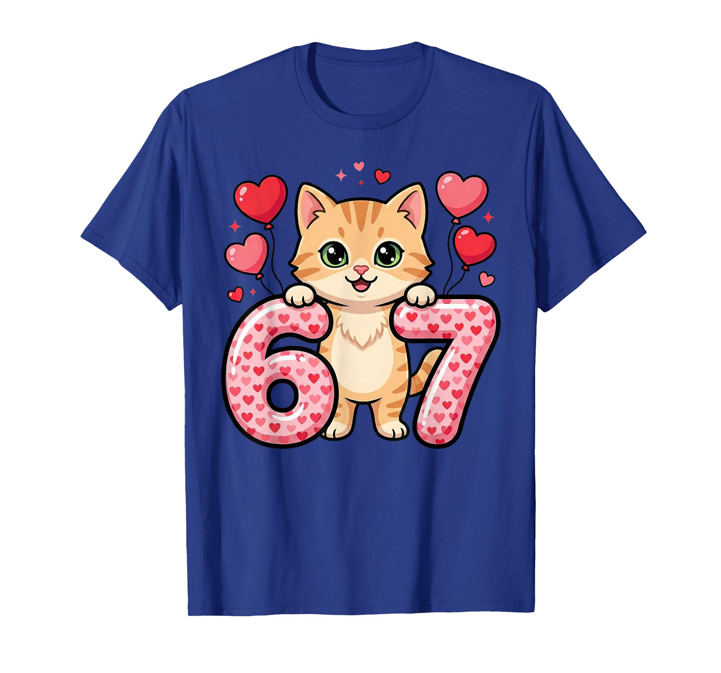 Cute Kitty 67 Heart Cat Love T-Shirt