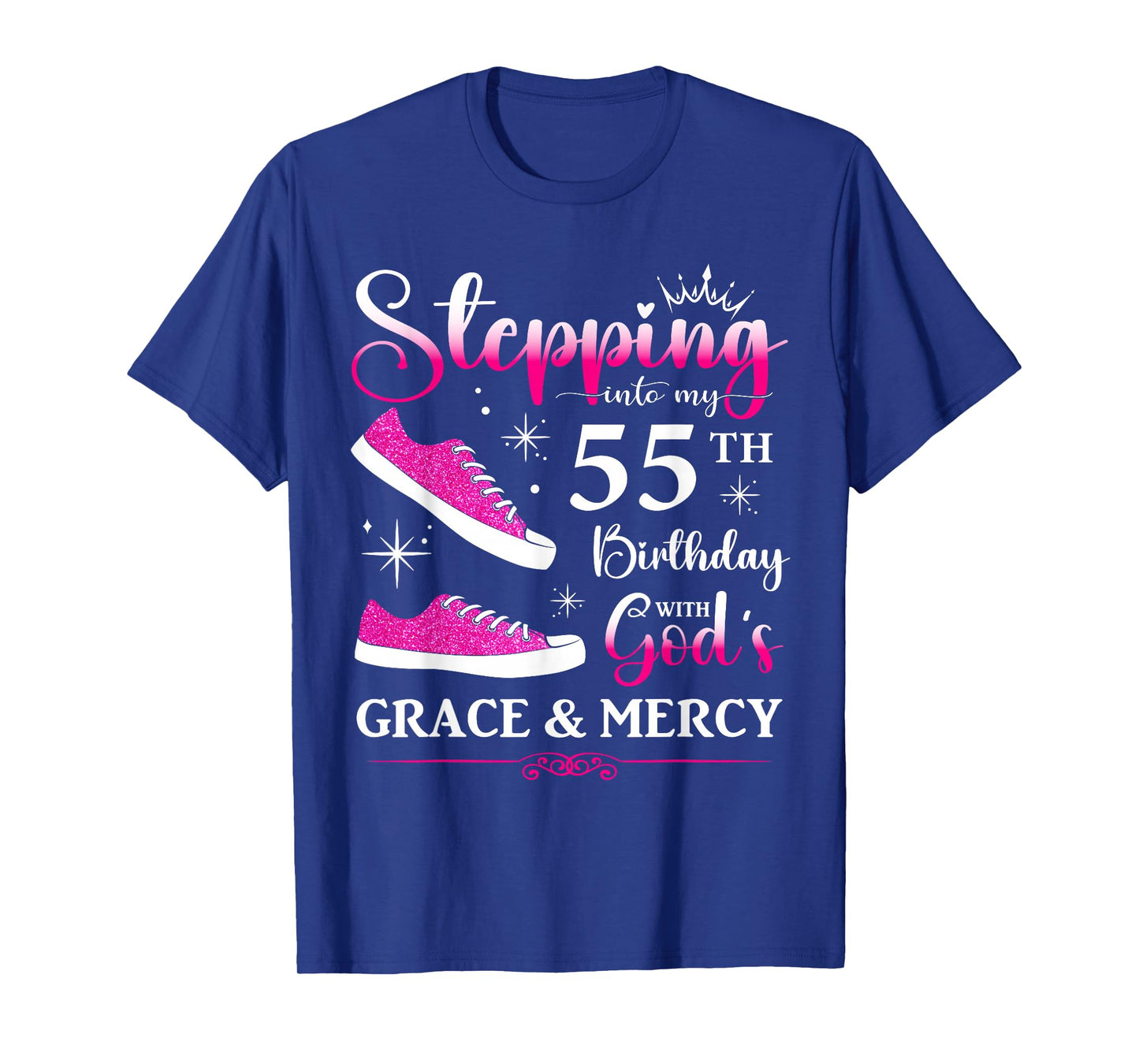 55th Birthday 55 Years Old Bday Queen Party Funny Womens BD T-Shirt