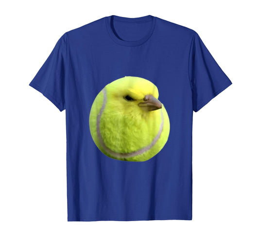 Tennis Bird Meme Round Budgie Tennis Ball T-Shirt