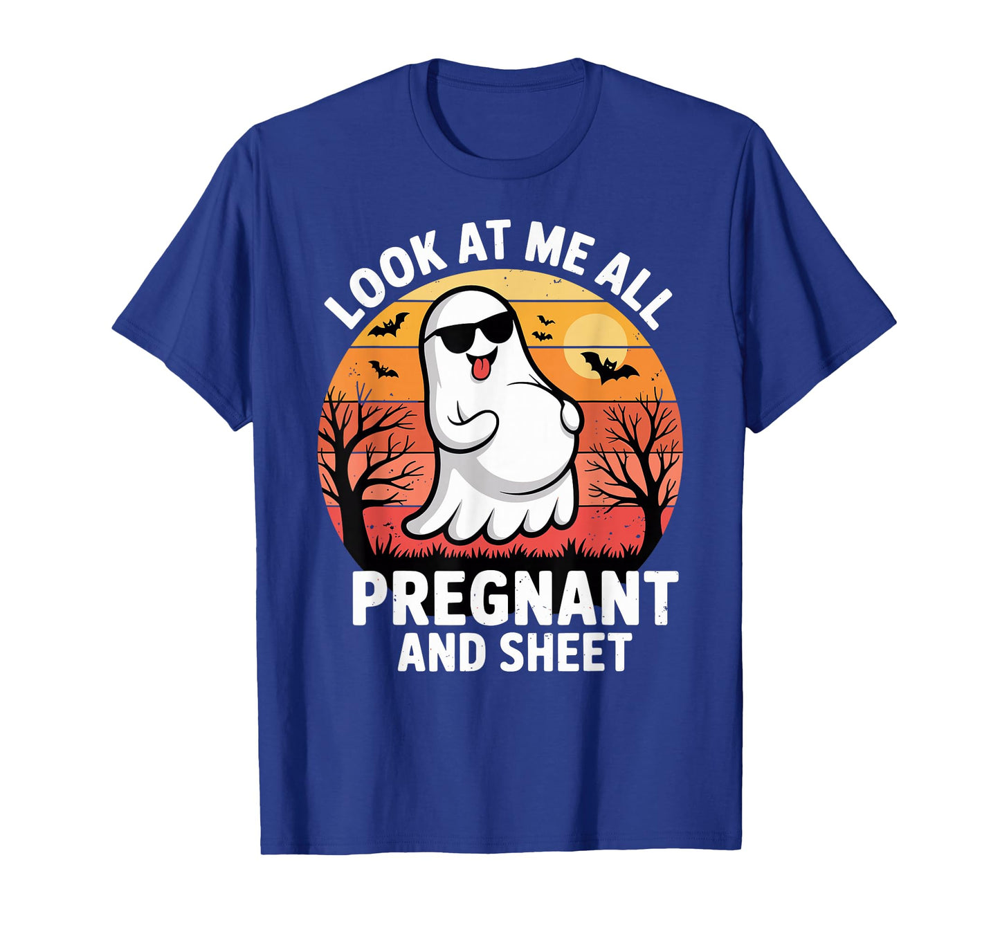 Funny Halloween Pregnant Maternity Ghost T-Shirt