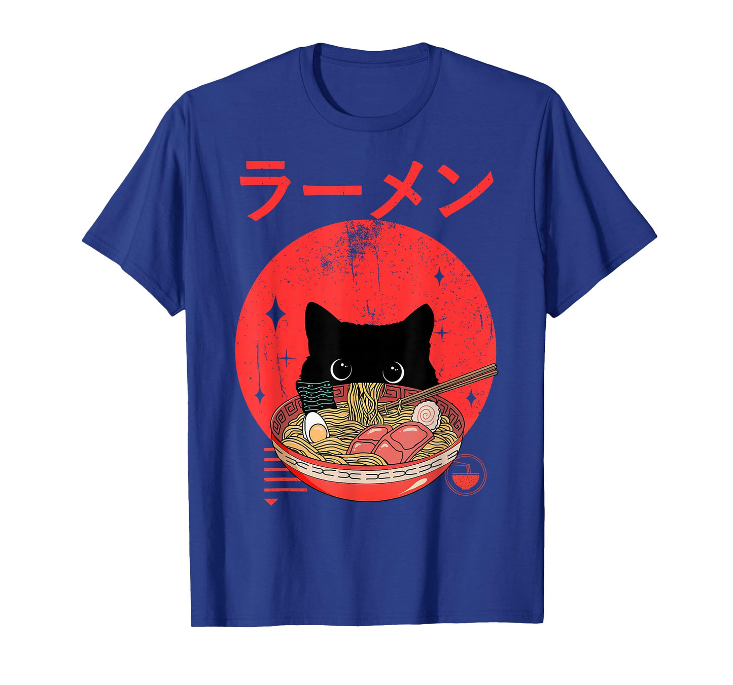 Cat Ramen Japanese Funny Graphic Tees Kawaii Cat Anime Gifts T-Shirt