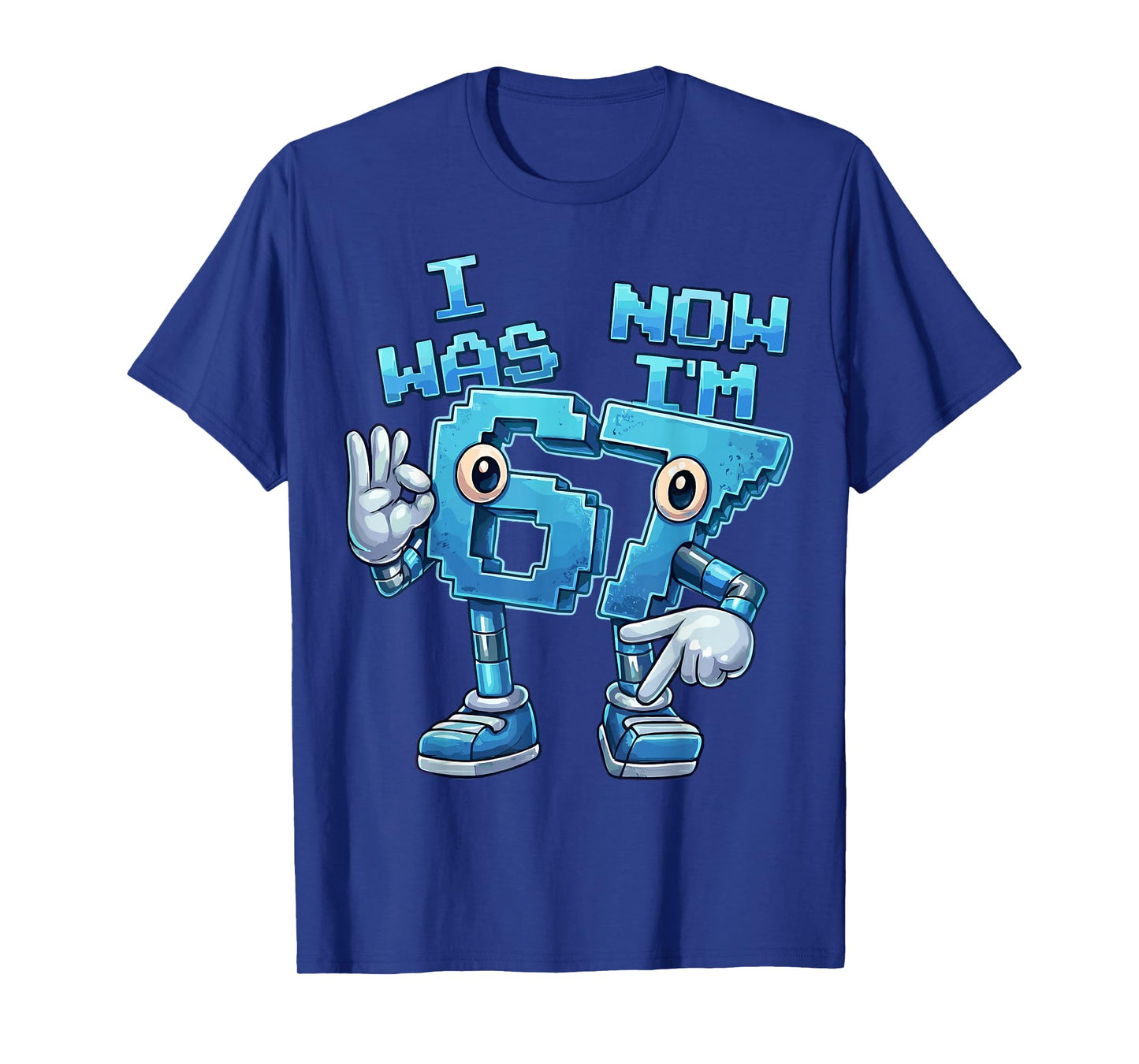 7 Year Old Birthday I was 6 Now I'm 7 67 T-Shirt