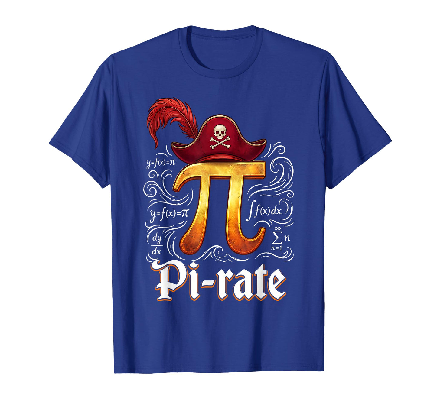 Pi Rate Science Student Math Teacher Funny Pi Day Pirate T-Shirt