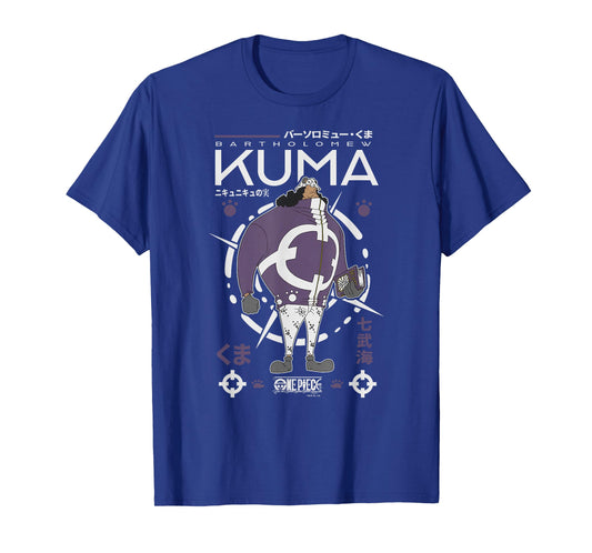 One Piece Anime Bartholomew Kuma Buccaneer Pirate T-Shirt
