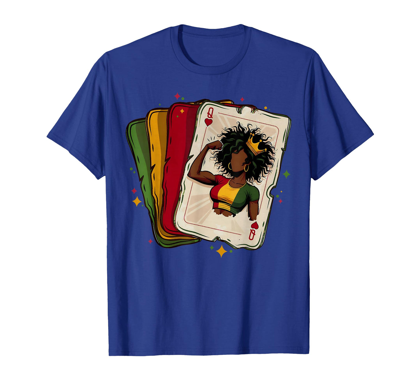 Afro Queen Black Woman African Melanin Black History Month T-Shirt