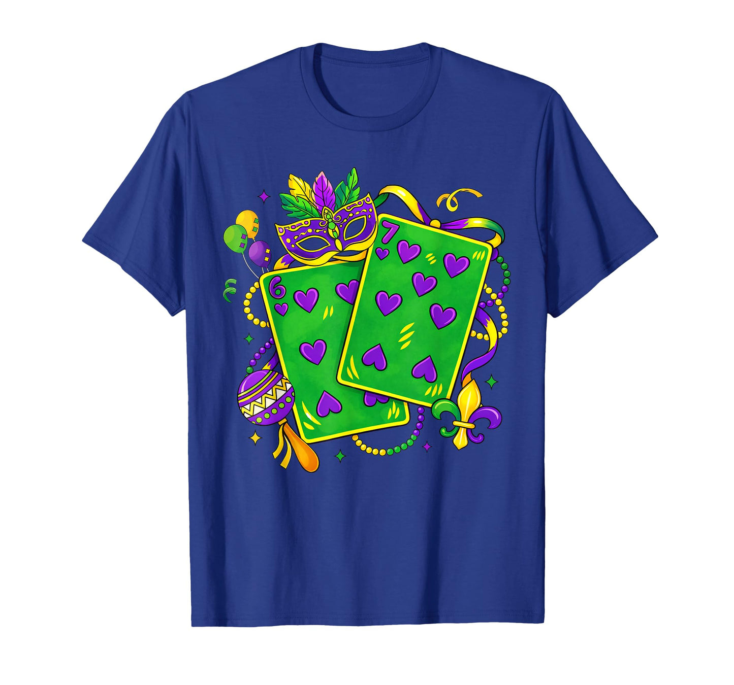 Six Seven 67 Mardi Gras Funny Mardi Gras Parade Men Women T-Shirt
