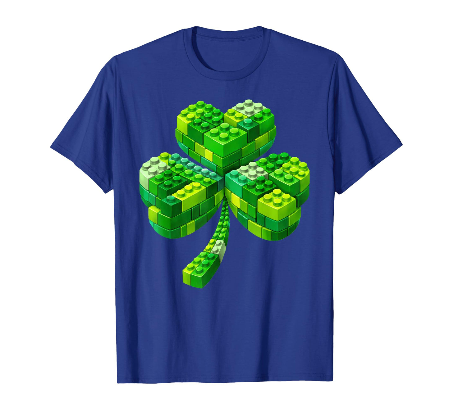 Block Brick Building Shamrock St Patricks Day Shirts Kids T-Shirt
