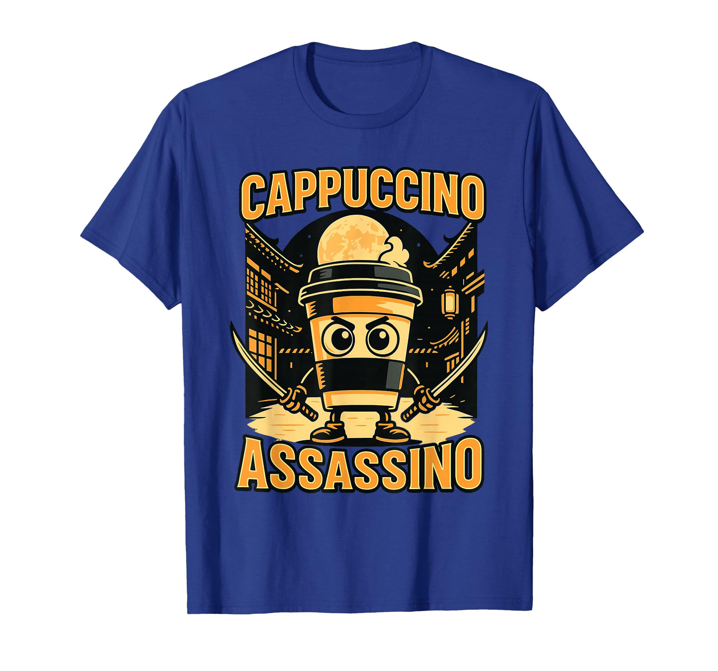 Italian Brainrot Cappuccino Assassino, Funny Brain Rot Meme T-Shirt