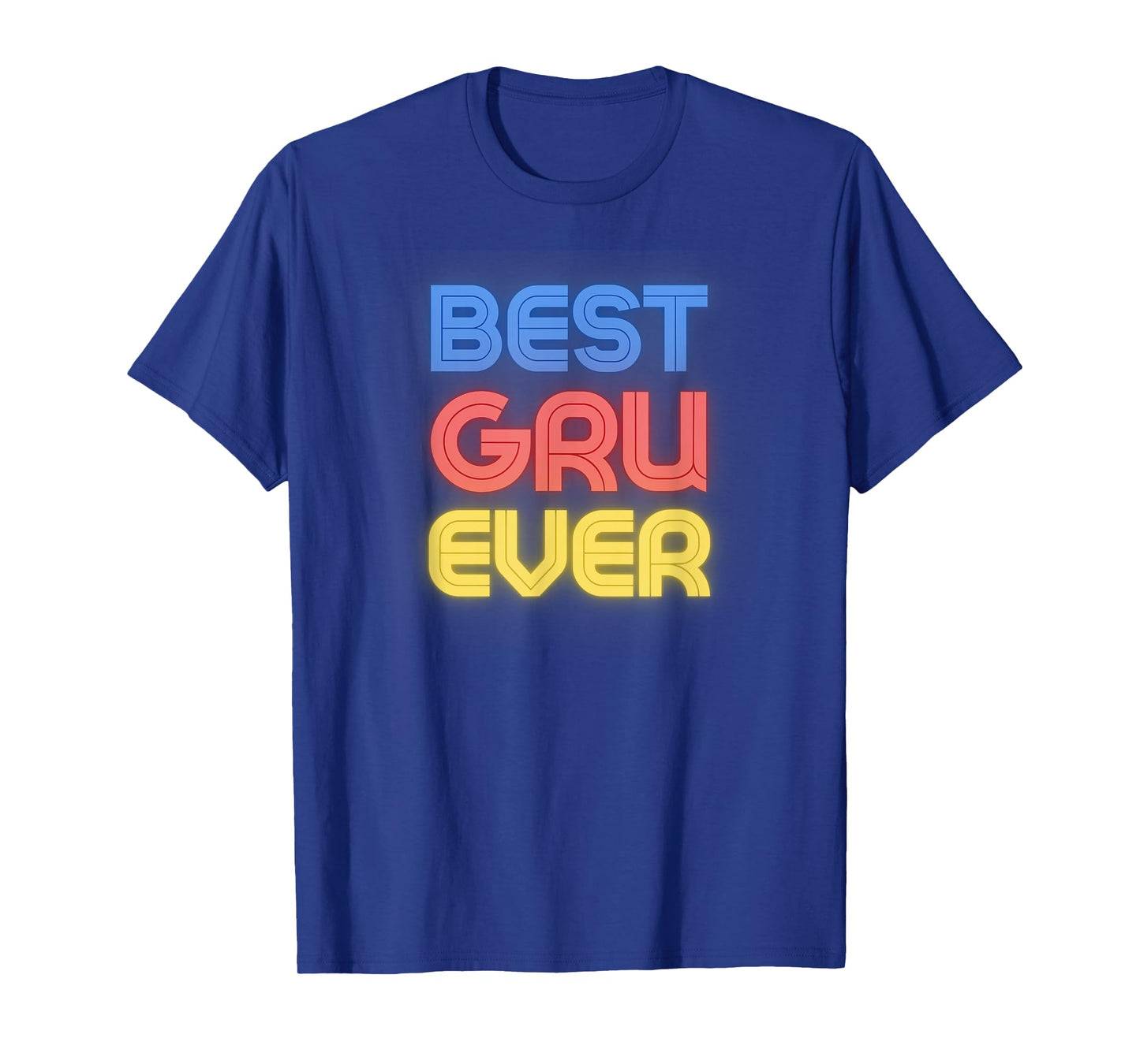 Best Gru Ever - Funny Gru Name Gru T-Shirt, Small, Black