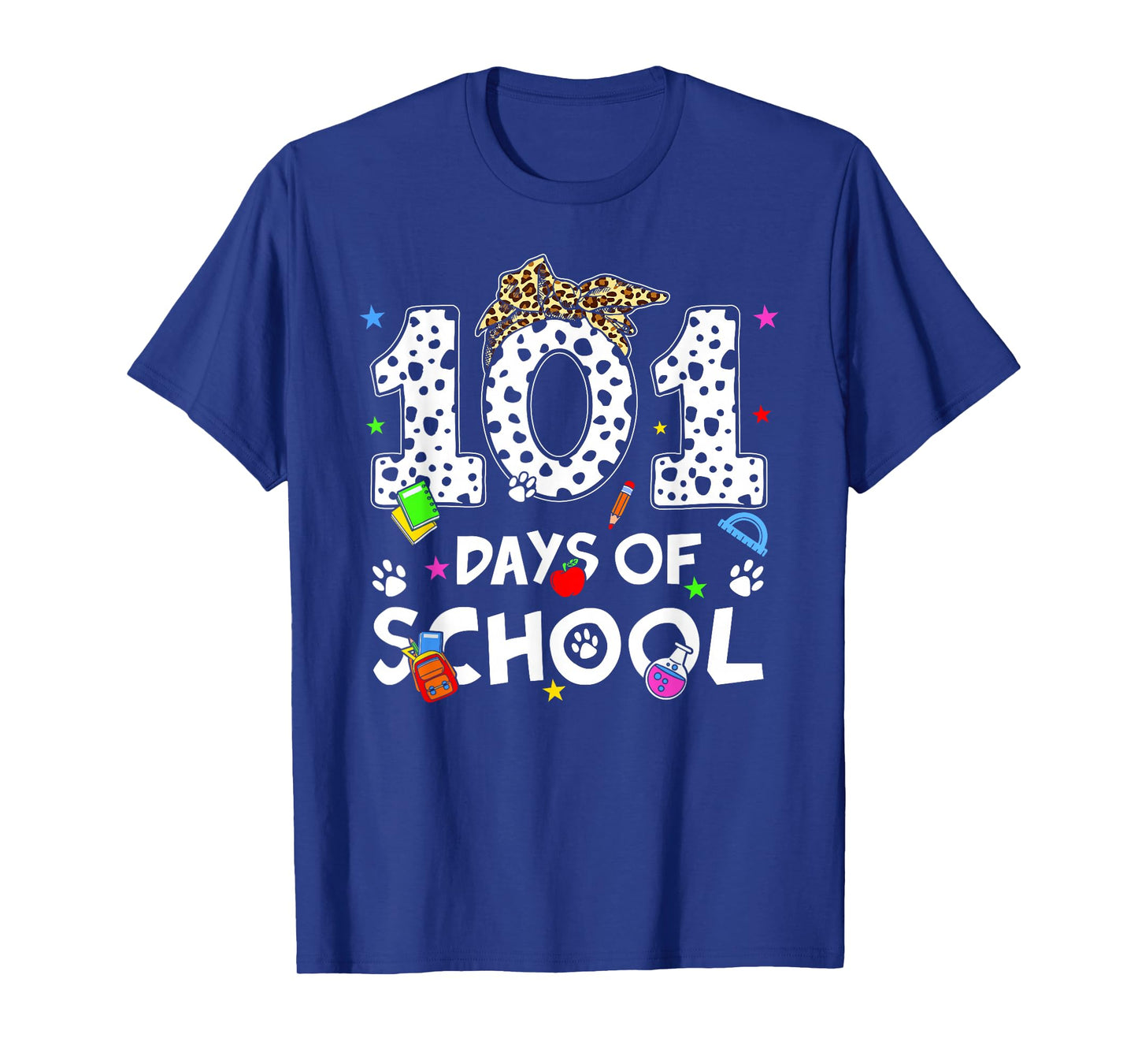 Happy 101 Days School Cute Dog 100 Days Smarter Student Kids T-Shirt