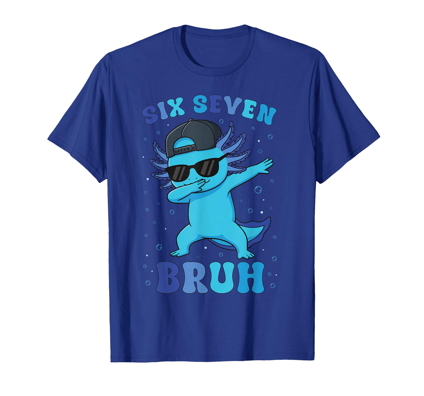 Six Seven 6 7 Meme Cool Dabbing 67 Axolotl Kids Boys Teens T-Shirt