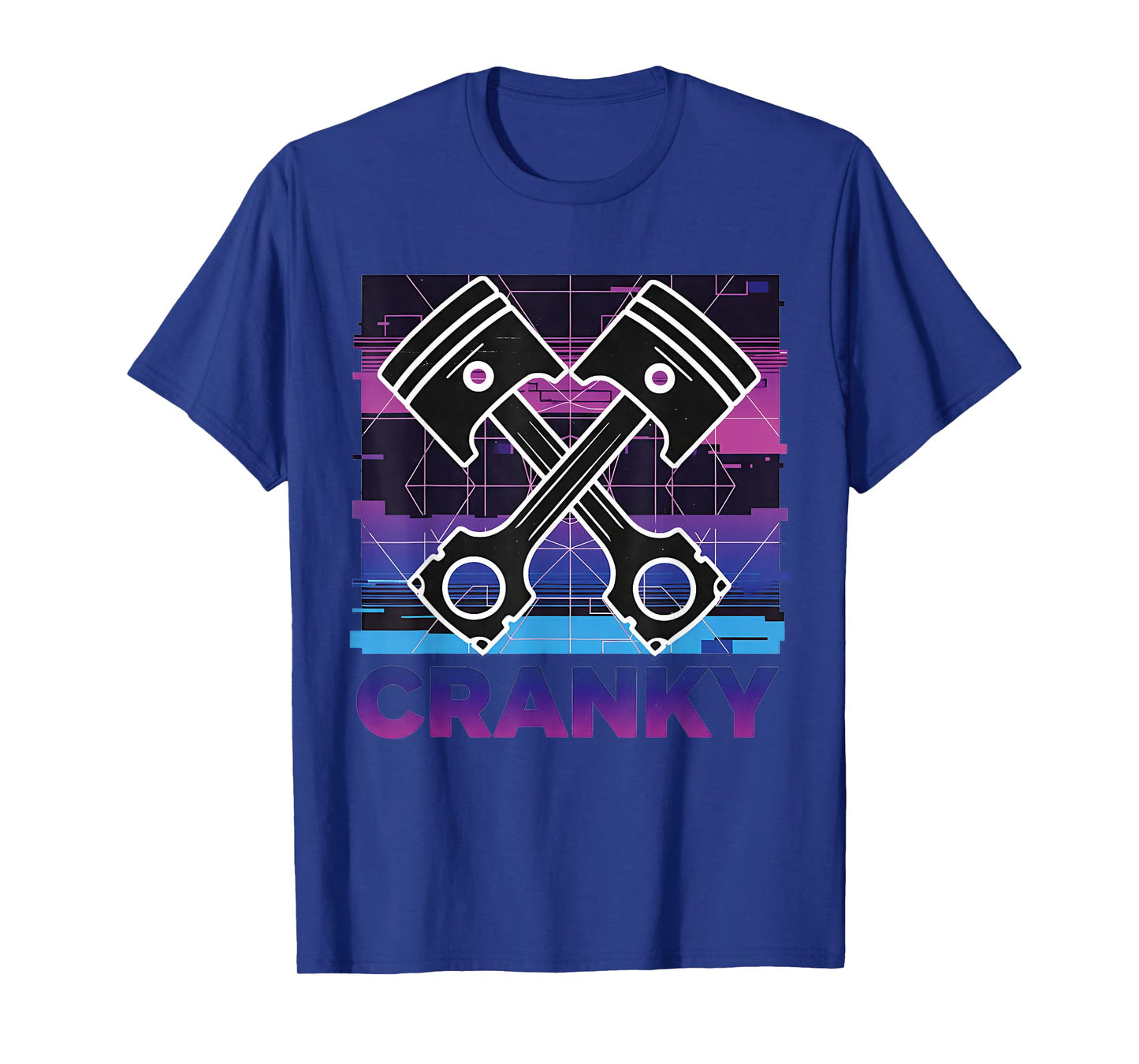 Cranky Car Engine Crankshaft Fathers Day Best Dad Men Humor T-Shirt