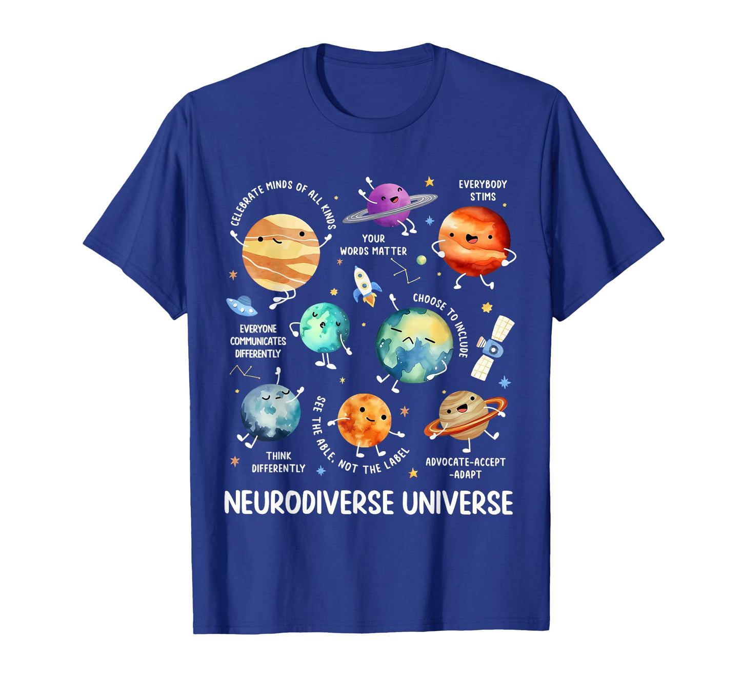 Neurodiverse Universe Neurodiversity Autism Awareness Kids T-Shirt