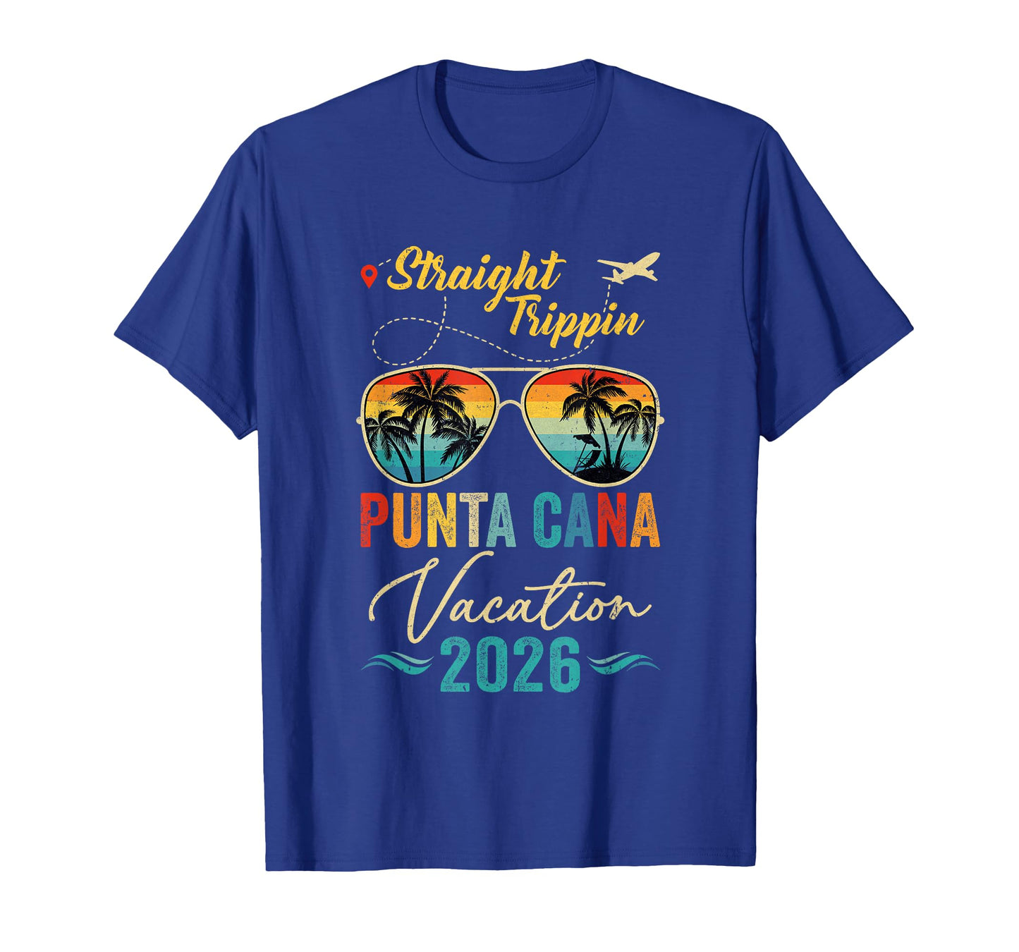 Straight Trippin Punta Cana 2026 Family Summer Vacation T-Shirt