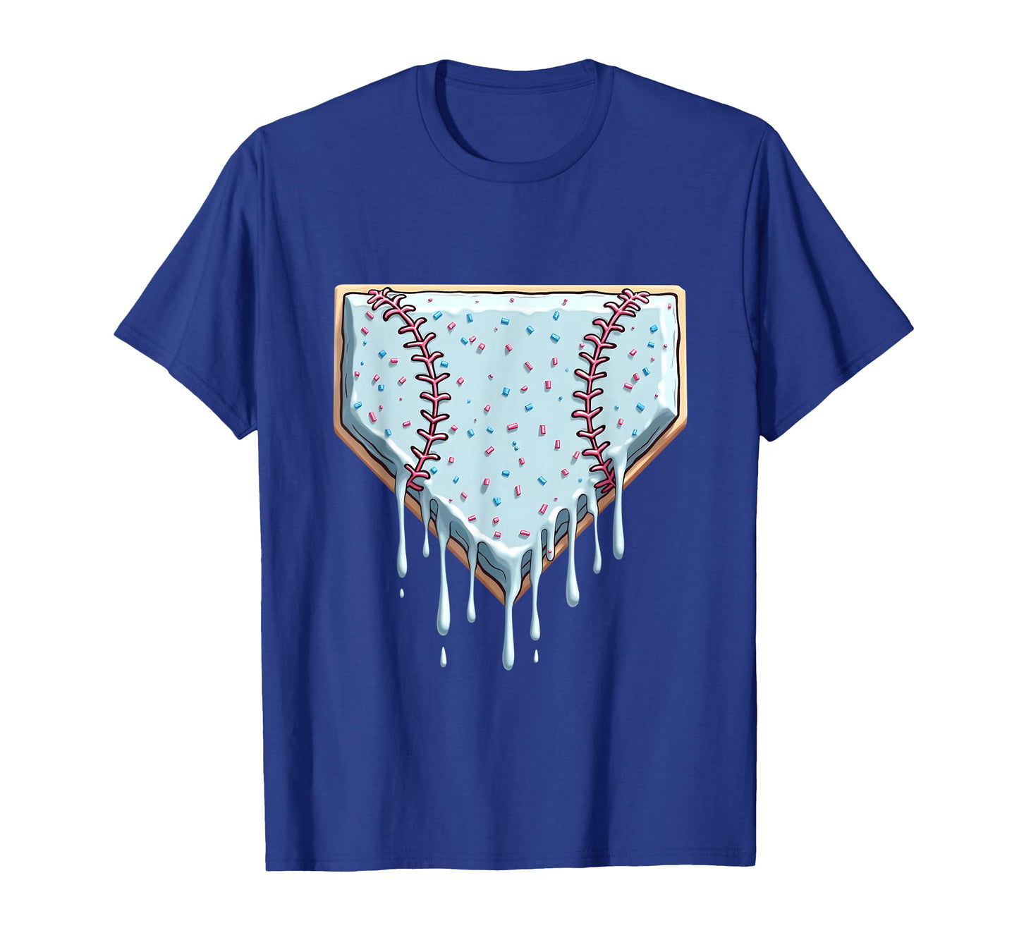 Baseball Ice Cream Dripping Youth Toddler Women Kids Boys T-Shirt