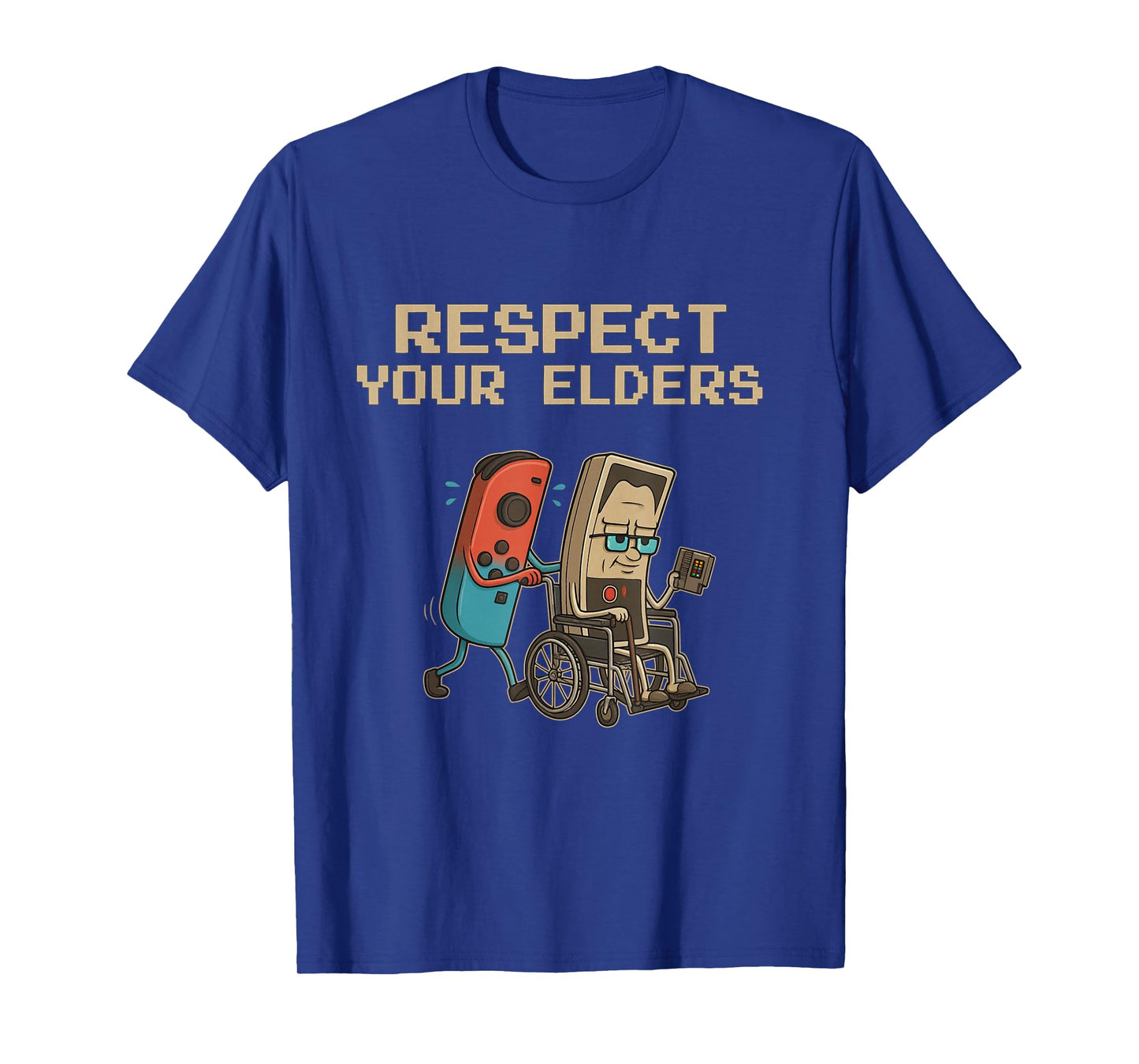 Respect Your Elders Gaming Control Retro Funny Gamer T-Shirt