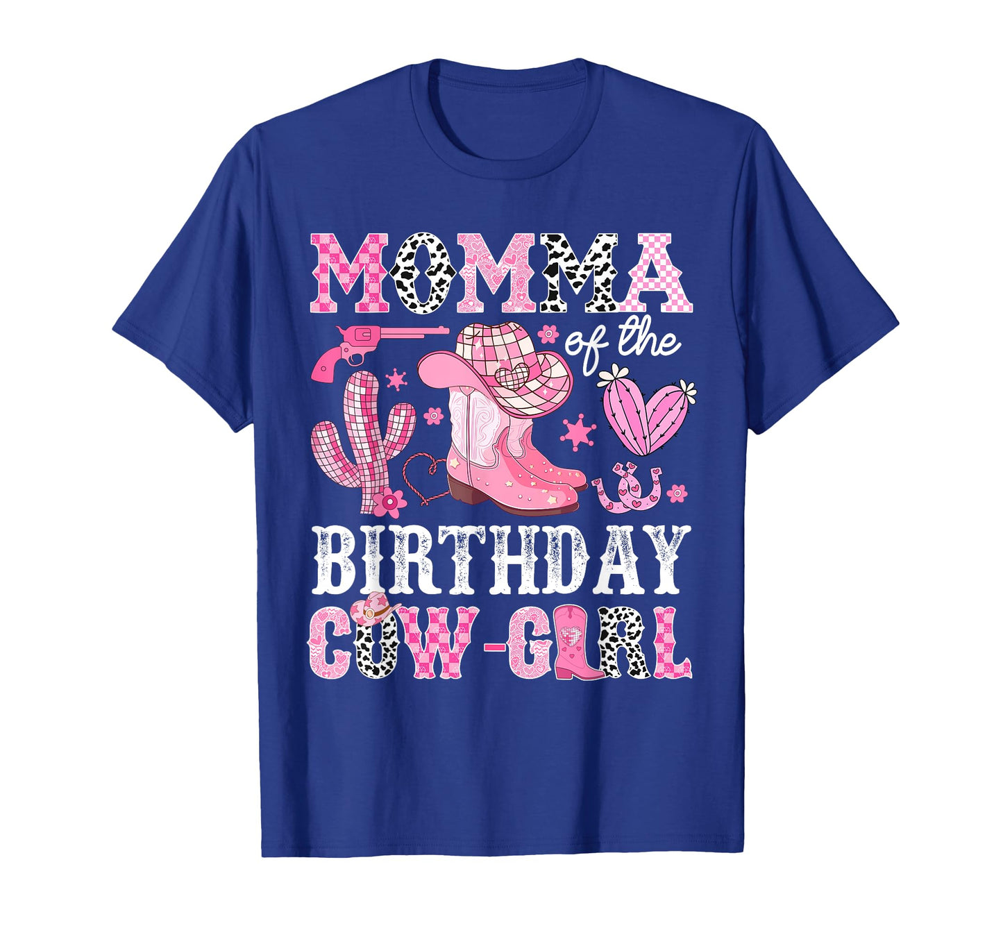 Momma Of The Birthday Cow-Girl Rodeo Cowgirl Bday T-Shirt