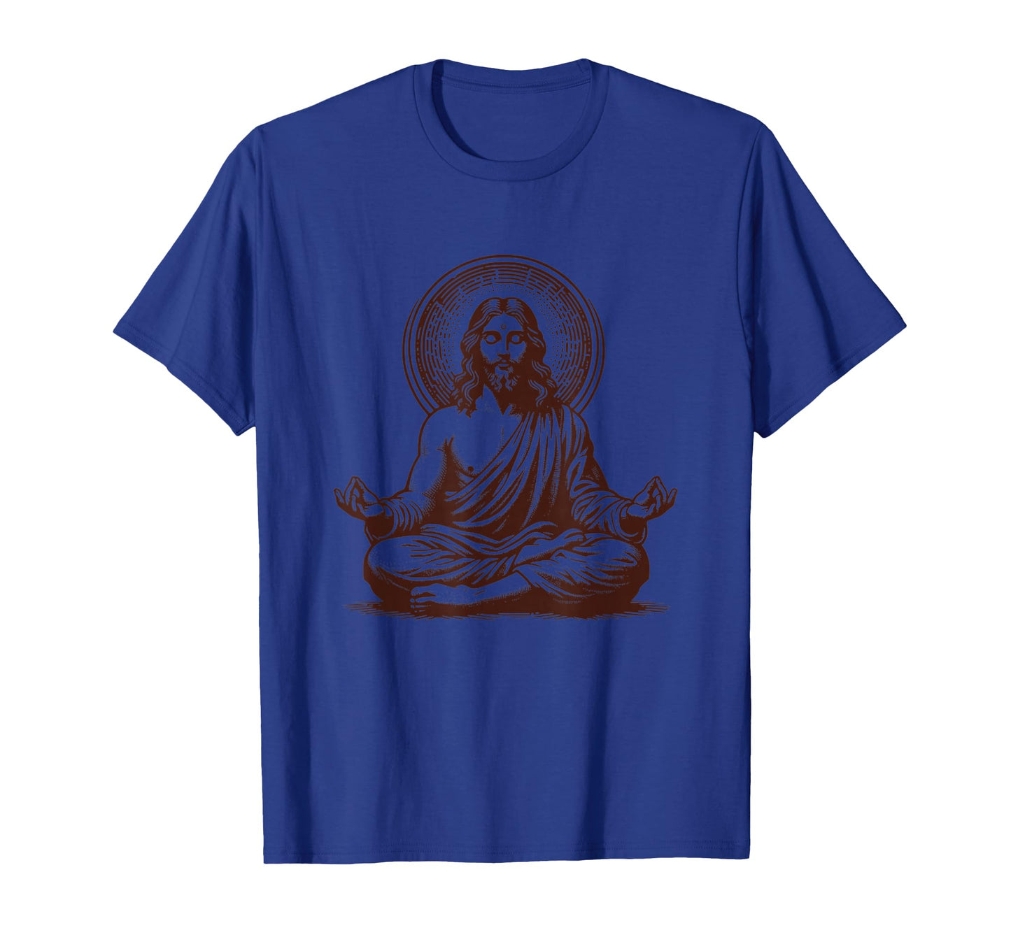 Jesus Meditating As A Buddhist Monk Meditation T-Shirt