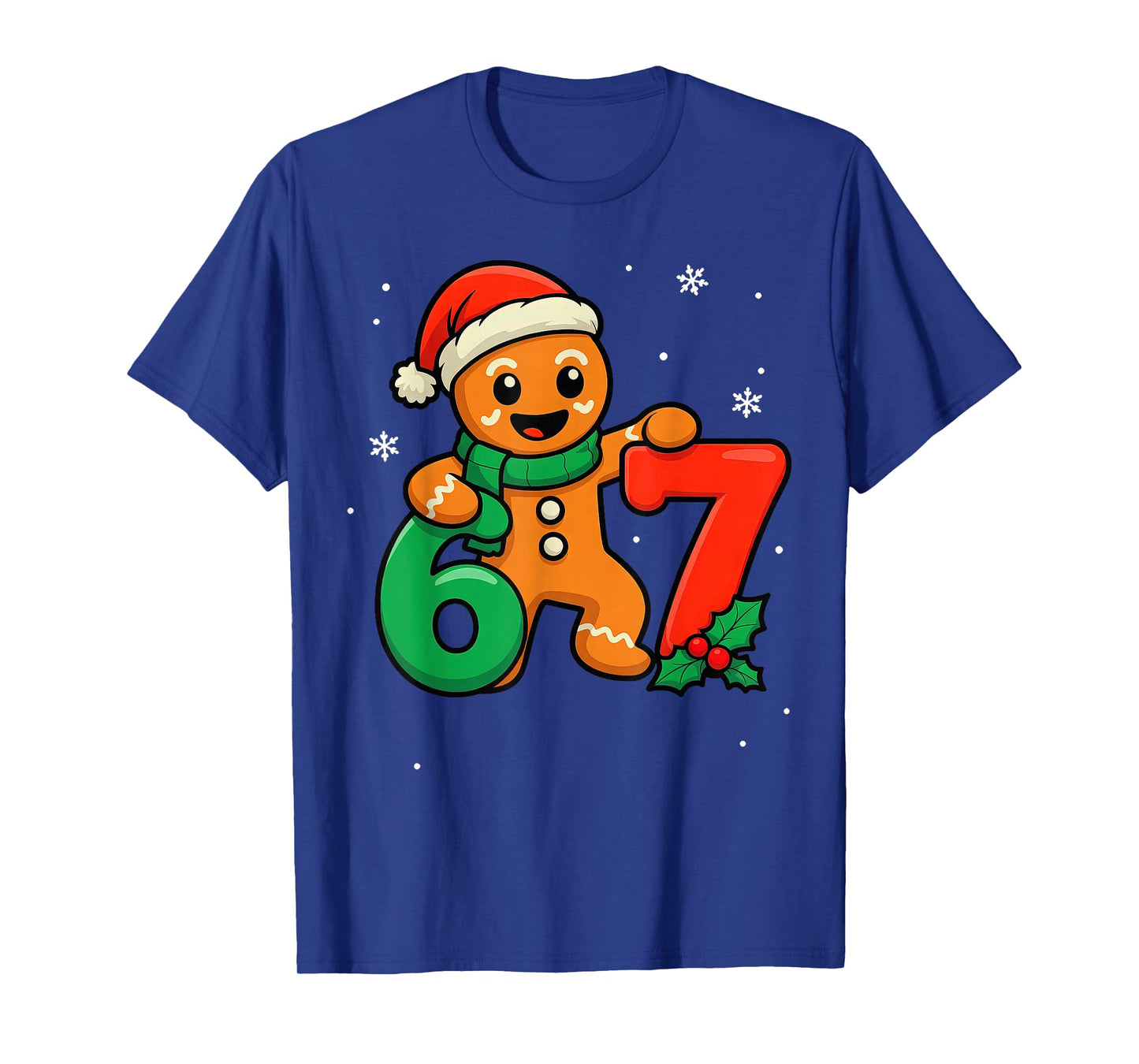 67 Christmas 6 7 Gingerbread 6-7 Meme Six Seven T-Shirt