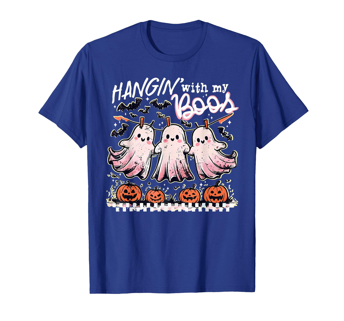 Funny Hanging Ghosts Halloween Hangin’ With My Boos Fall T-Shirt