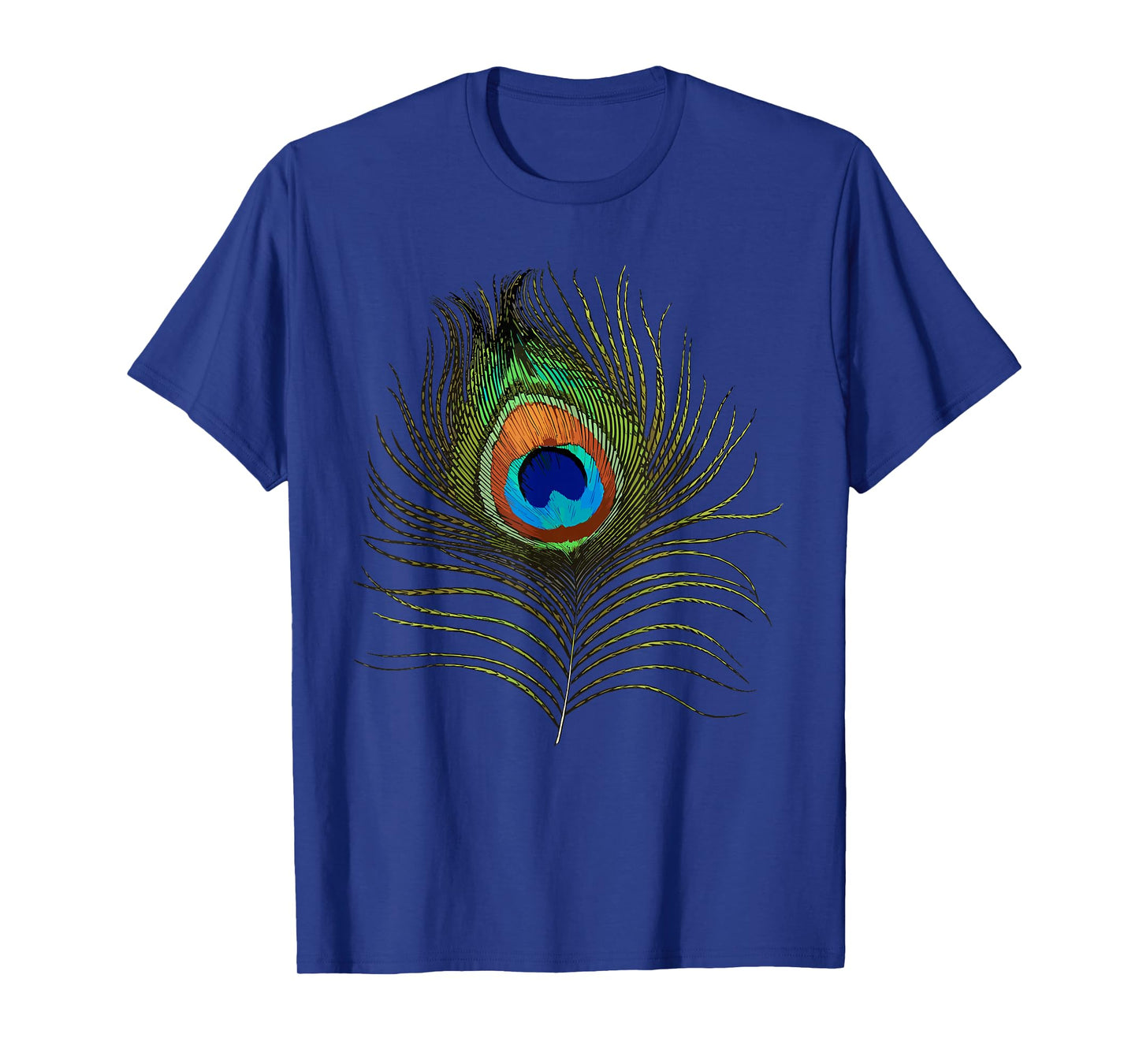 Funny Peacock Art For Men Women Adult Feather Peacock Lover T-Shirt