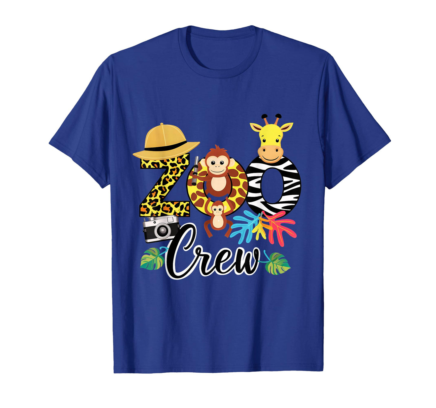 Zoo Giraffe Crew Safari Animal Zoo Keeper Kids Costume Gifts T-Shirt