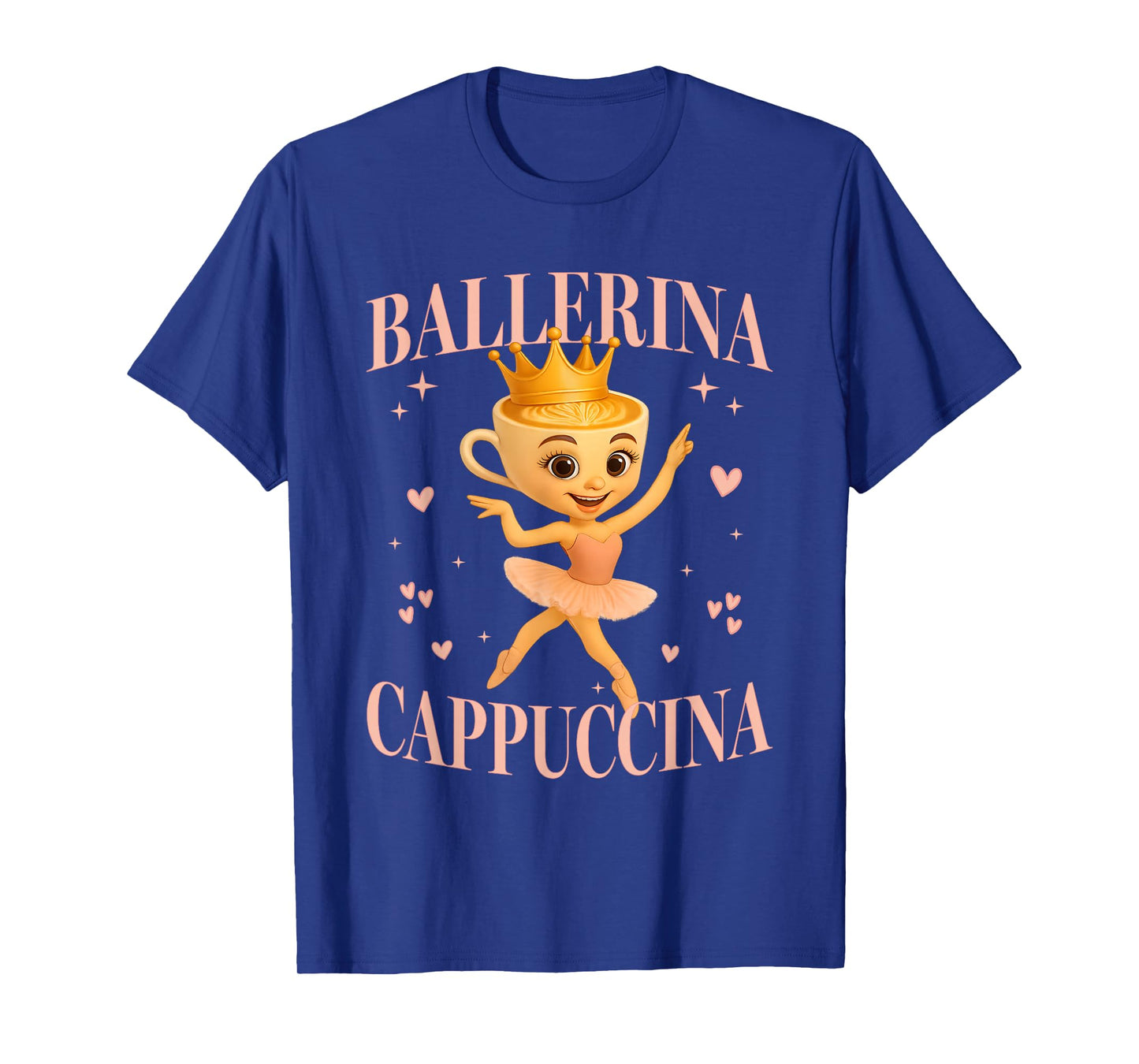Ballerina Cappuccina Princess Italian Brainrot Girl Kids T-Shirt