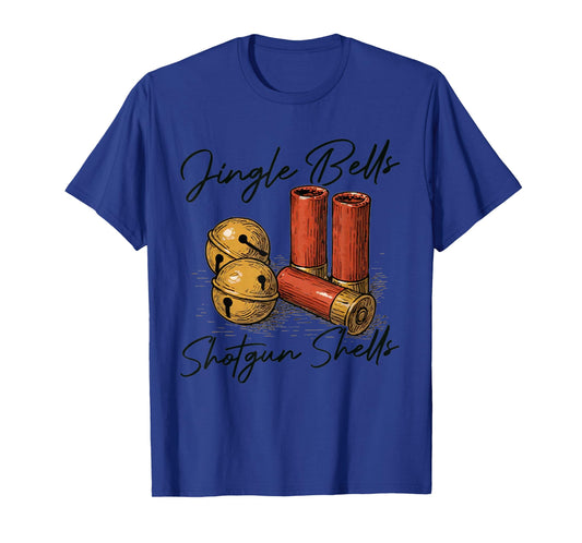 Jingle Bells Shotgun Shells Funny Hunting Christmas T-Shirt