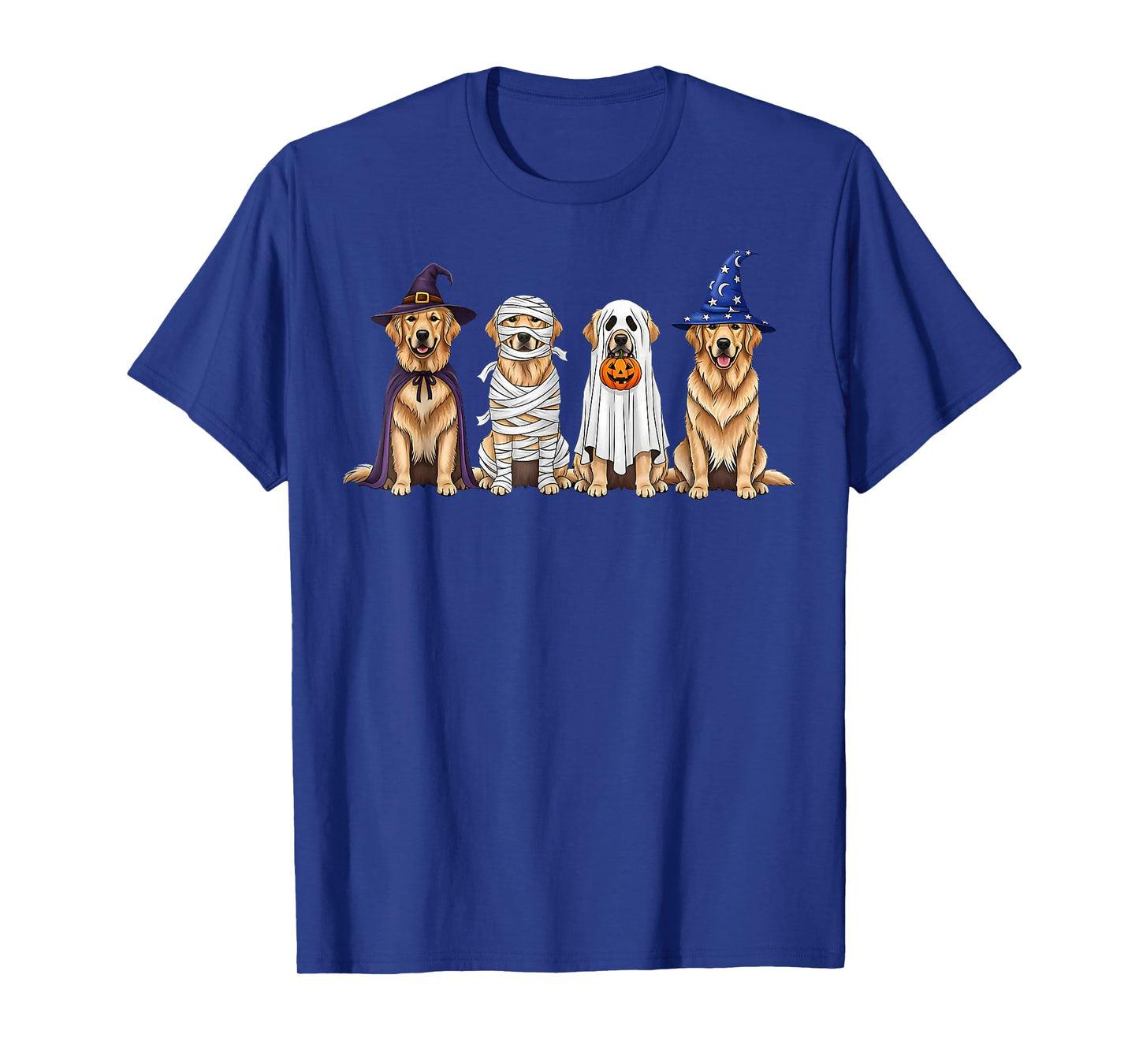 Halloween Golden Retriever Ghost Spooky Dog Lovers Dog Mama T-Shirt