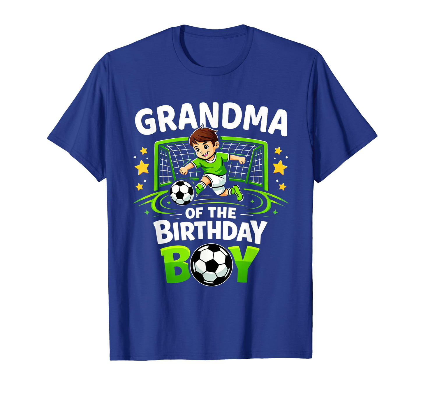 Grandma of The Birthday Boy Soccer Ball Funny Soccer Grandma T-Shirt