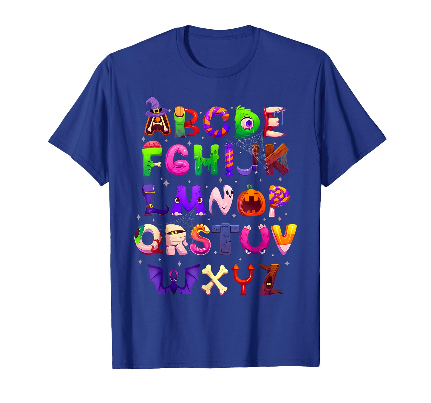 ABCs Learning Kindergarten Teacher Funny Halloween Alphabet T-Shirt
