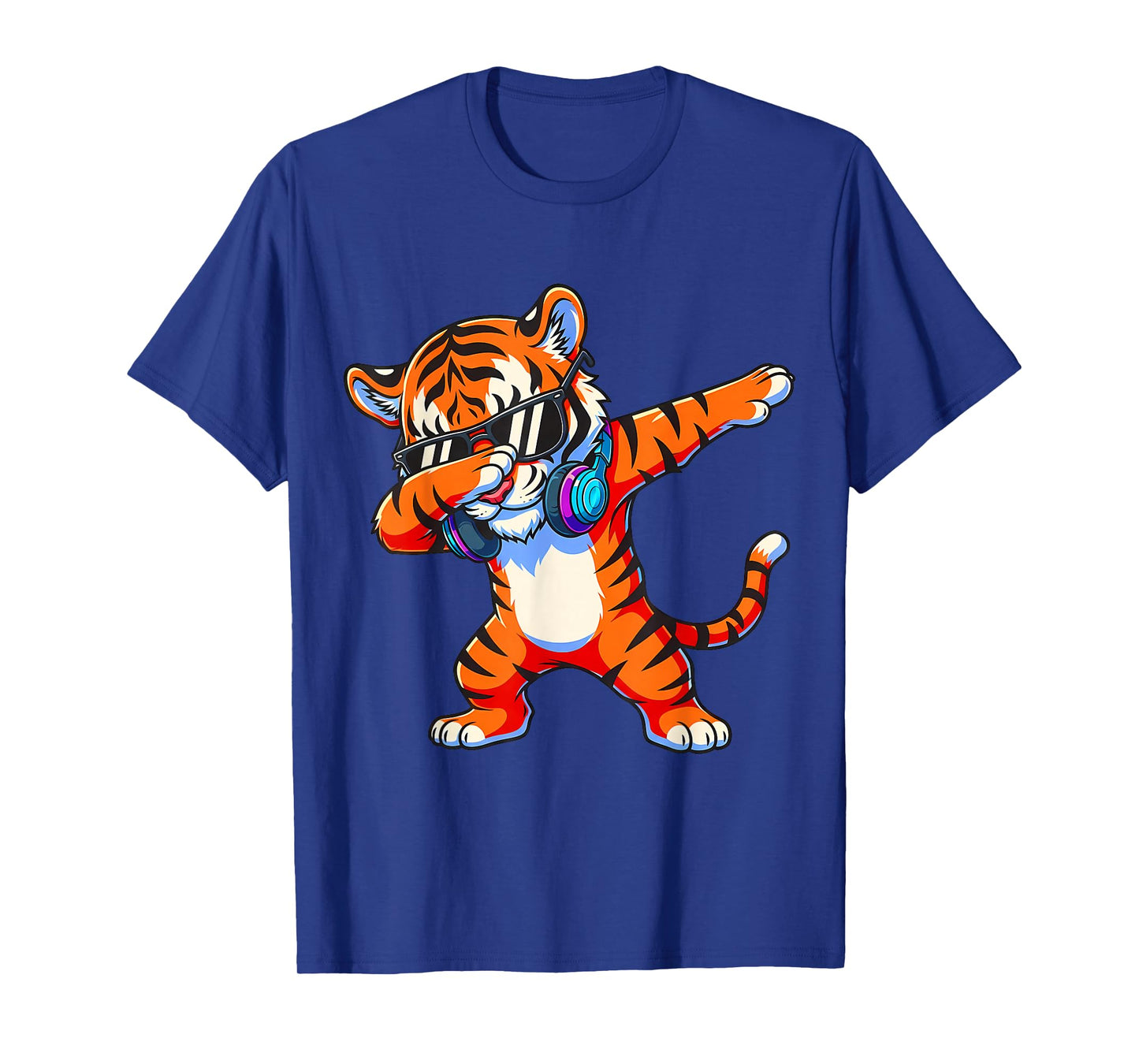 Funny Dabbing Tiger Kids Toddler Boys Girls Animal Lover T-Shirt