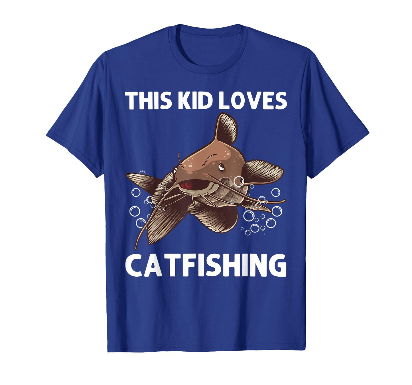 Cool Catfishing Design For Kids Boys Catfish Fish Catfishing T-Shirt