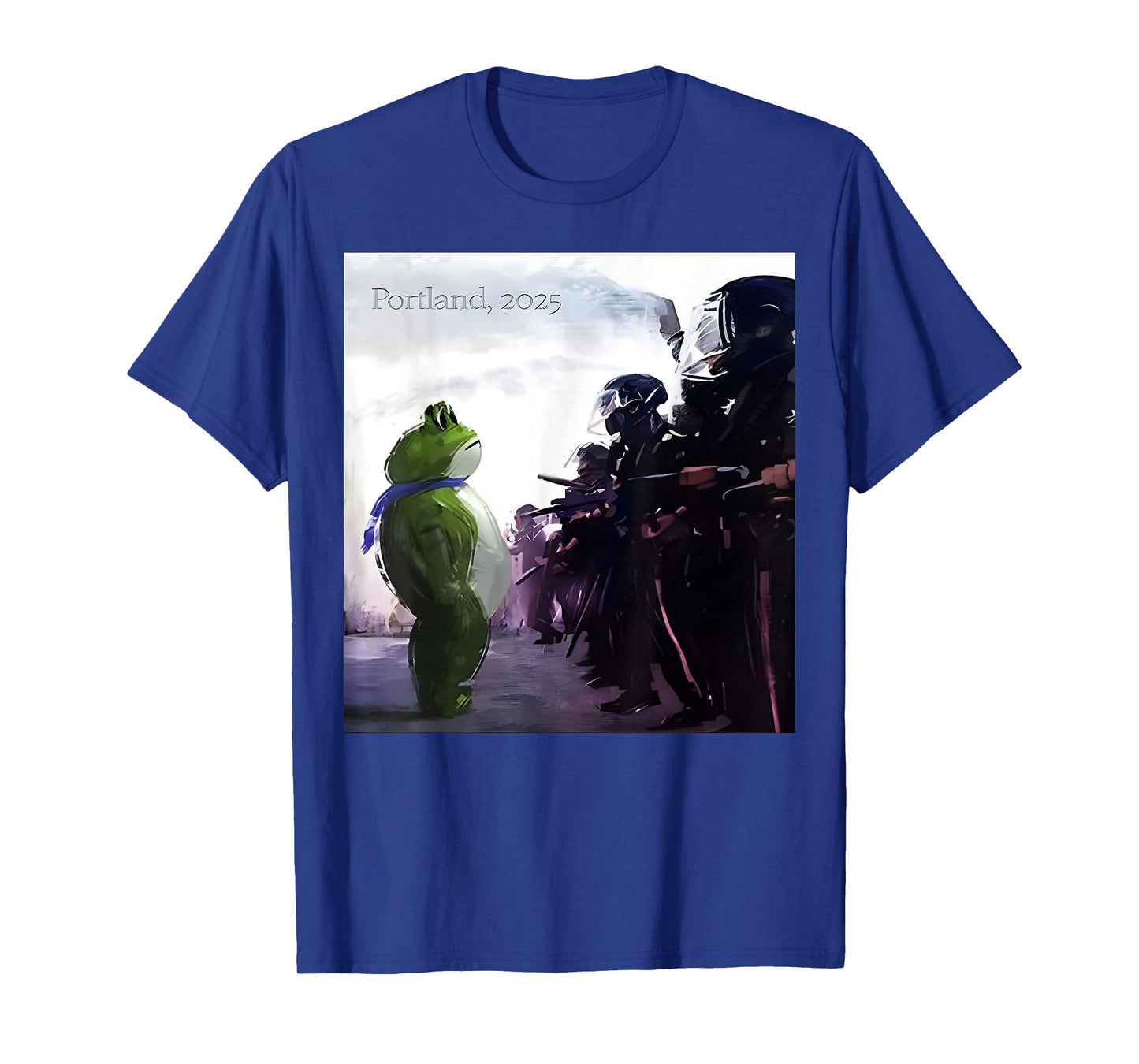 Portland 2025 Funny Portland Frog Protest T-Shirt