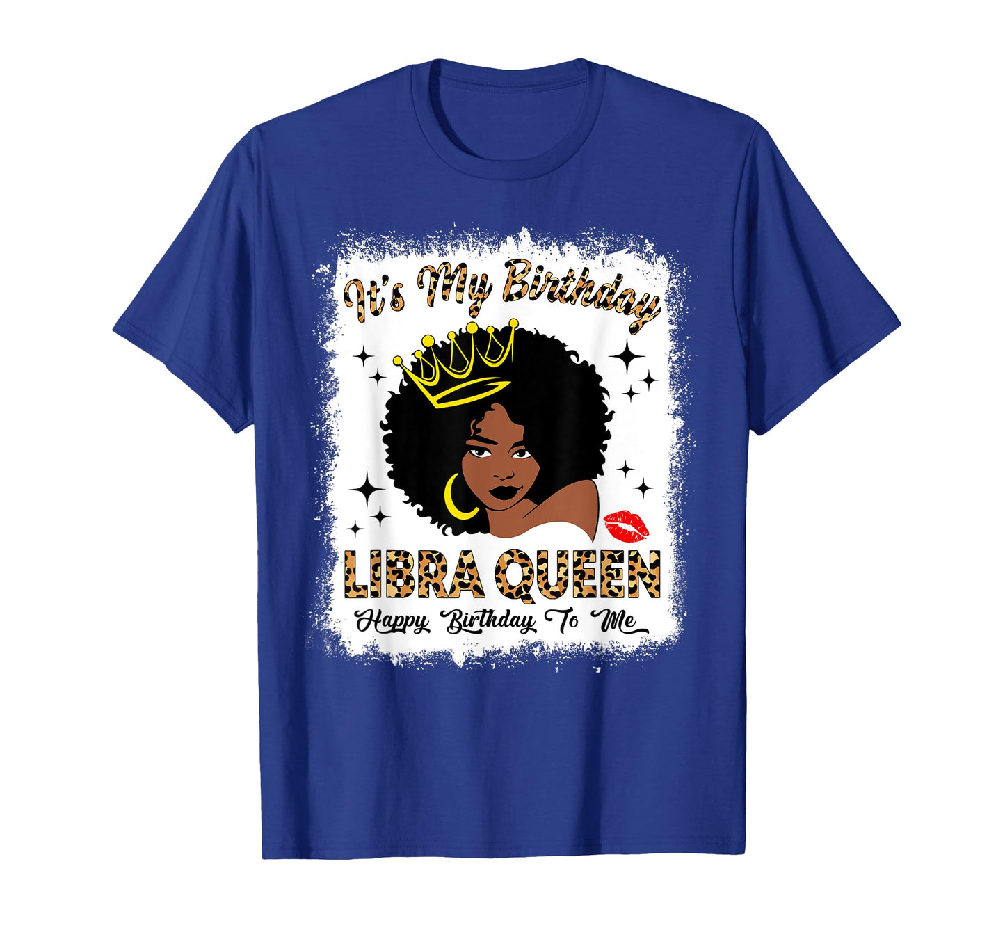 It's My Birthday Afro Women African American Libra Queen T-Shirt