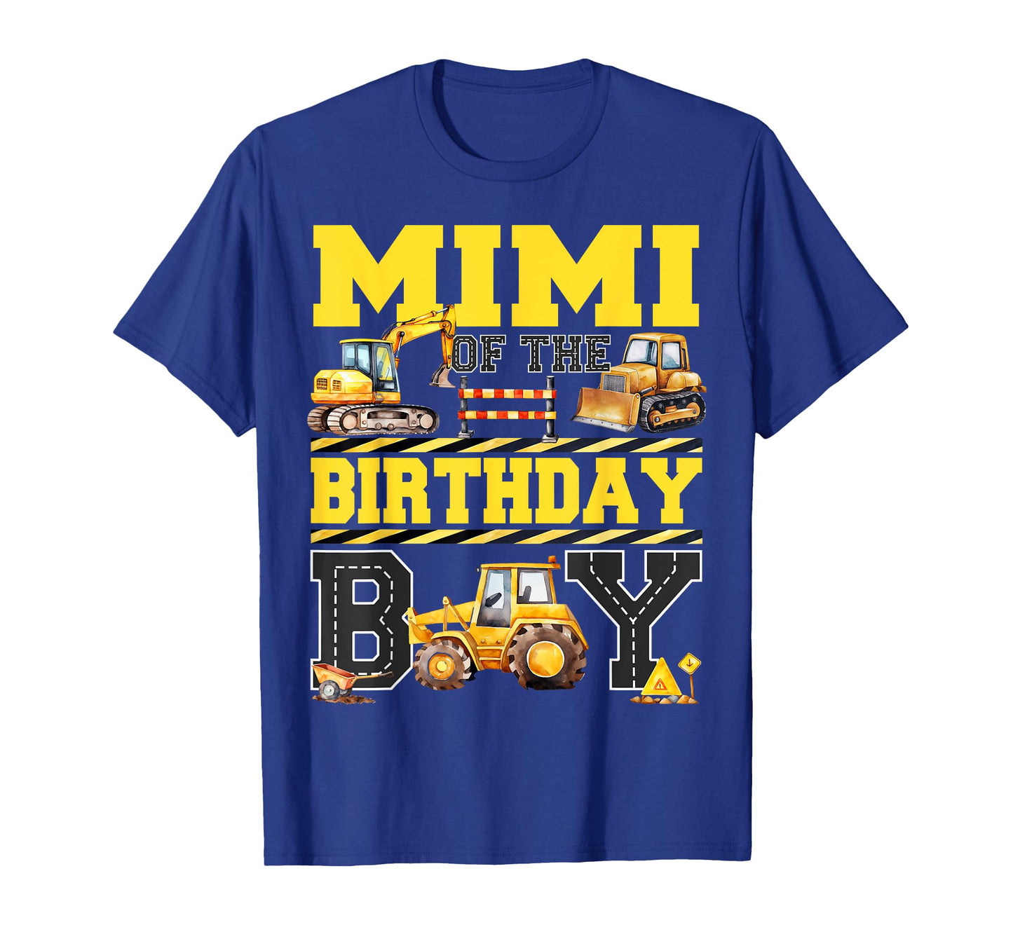 Mimi Of The Birthday Digger for Boy Excavator Builder Bday T-Shirt