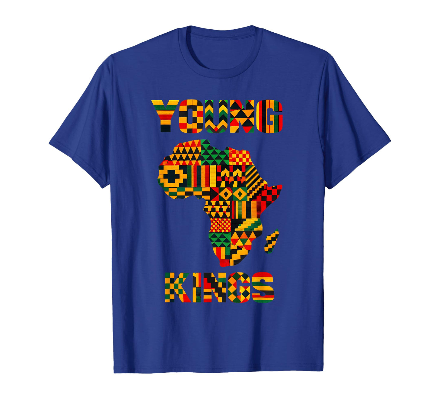 African Kente Art Men Boys Kids African American T-Shirt