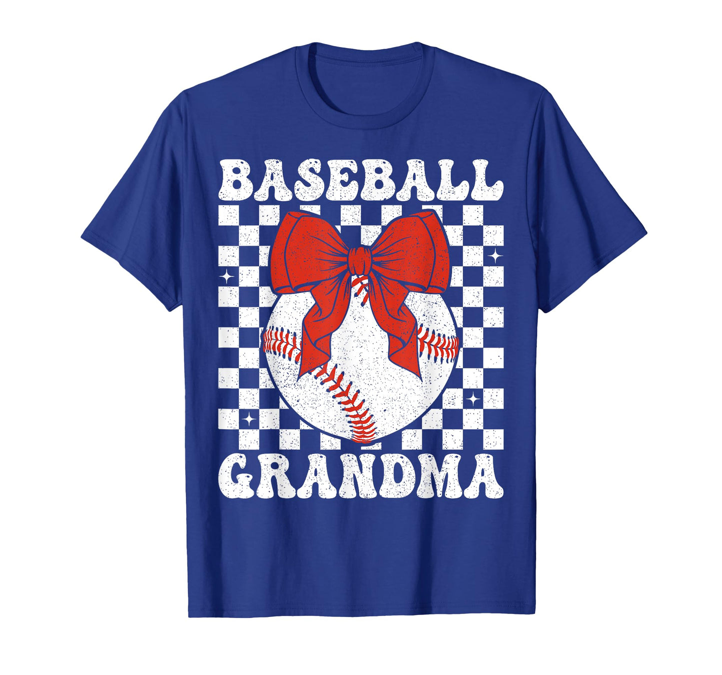 Baseball Grandma Coquette Bow Game Day Grandma T-Shirt