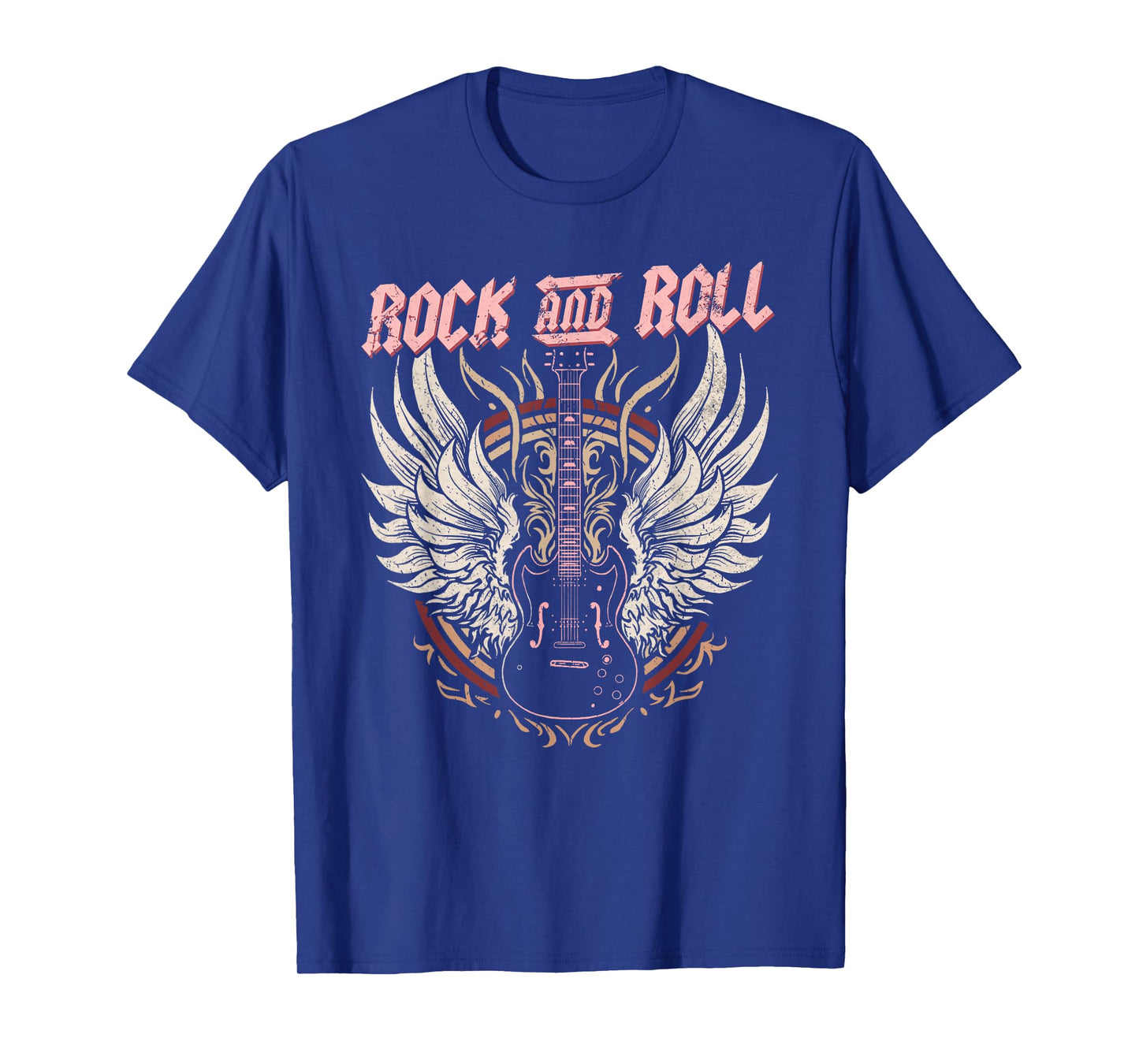Rock & Roll Guitar Vintage ROCK Women Rock Band Music T-Shirt