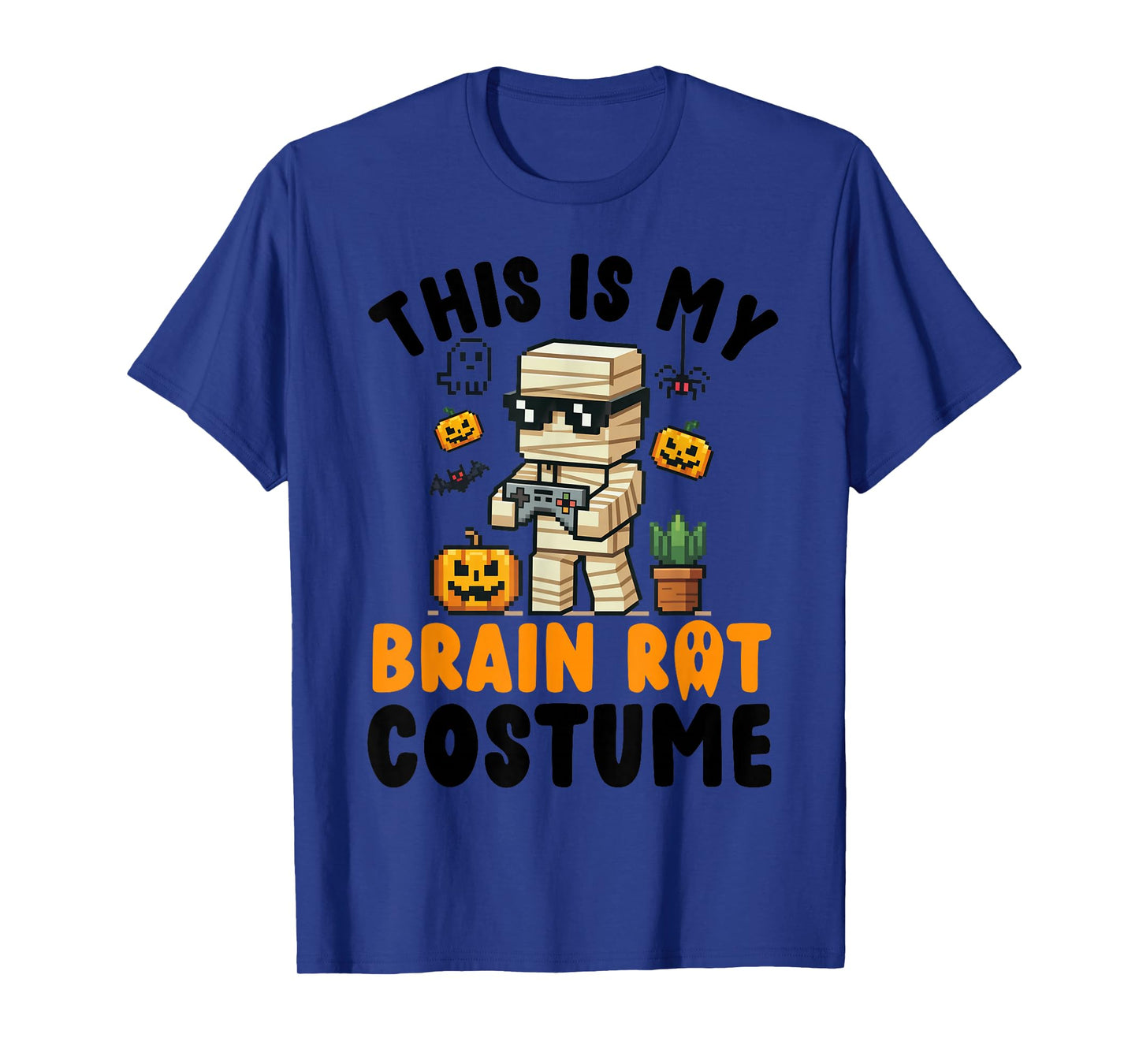 Brain Rot Costume Shirt Kids Halloween Teen Boys Gamer Funny T-Shirt