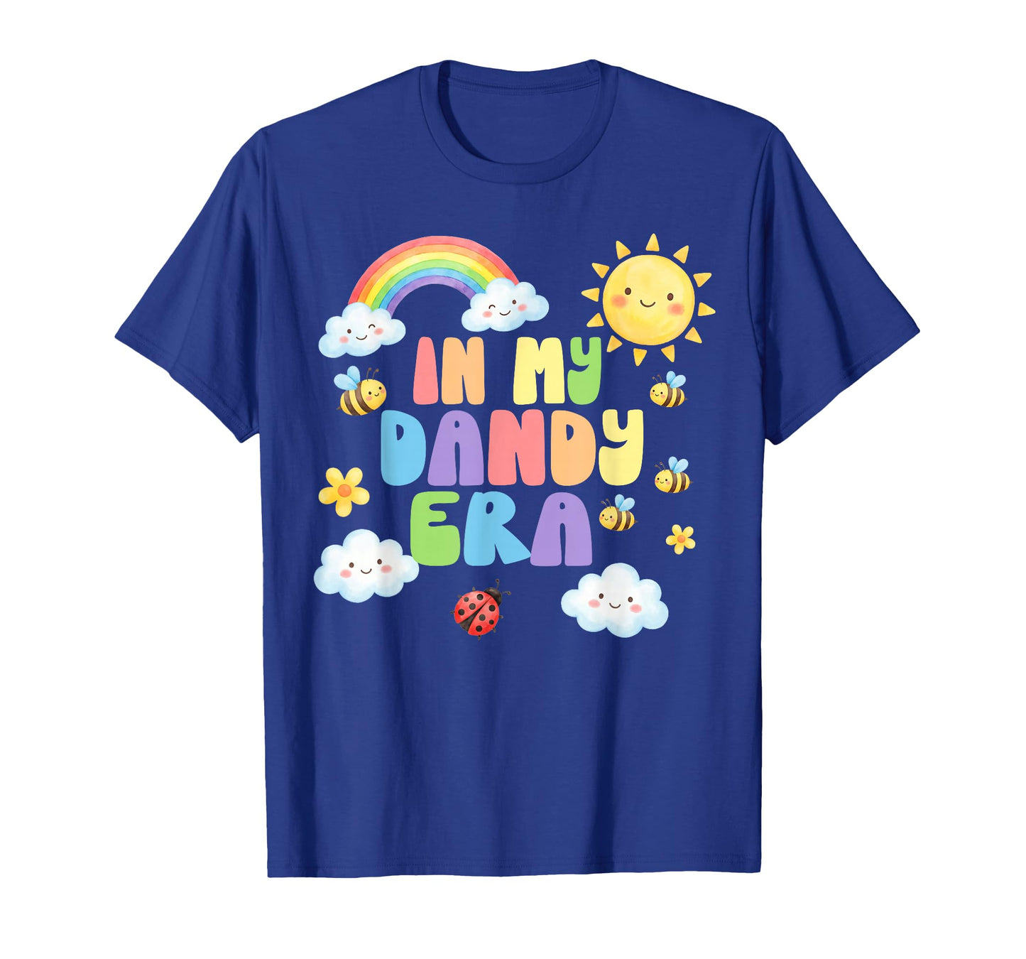 in My Dandy Era Funny Kids Cute Rainbow Teacher Kid Costume T-Shirt
