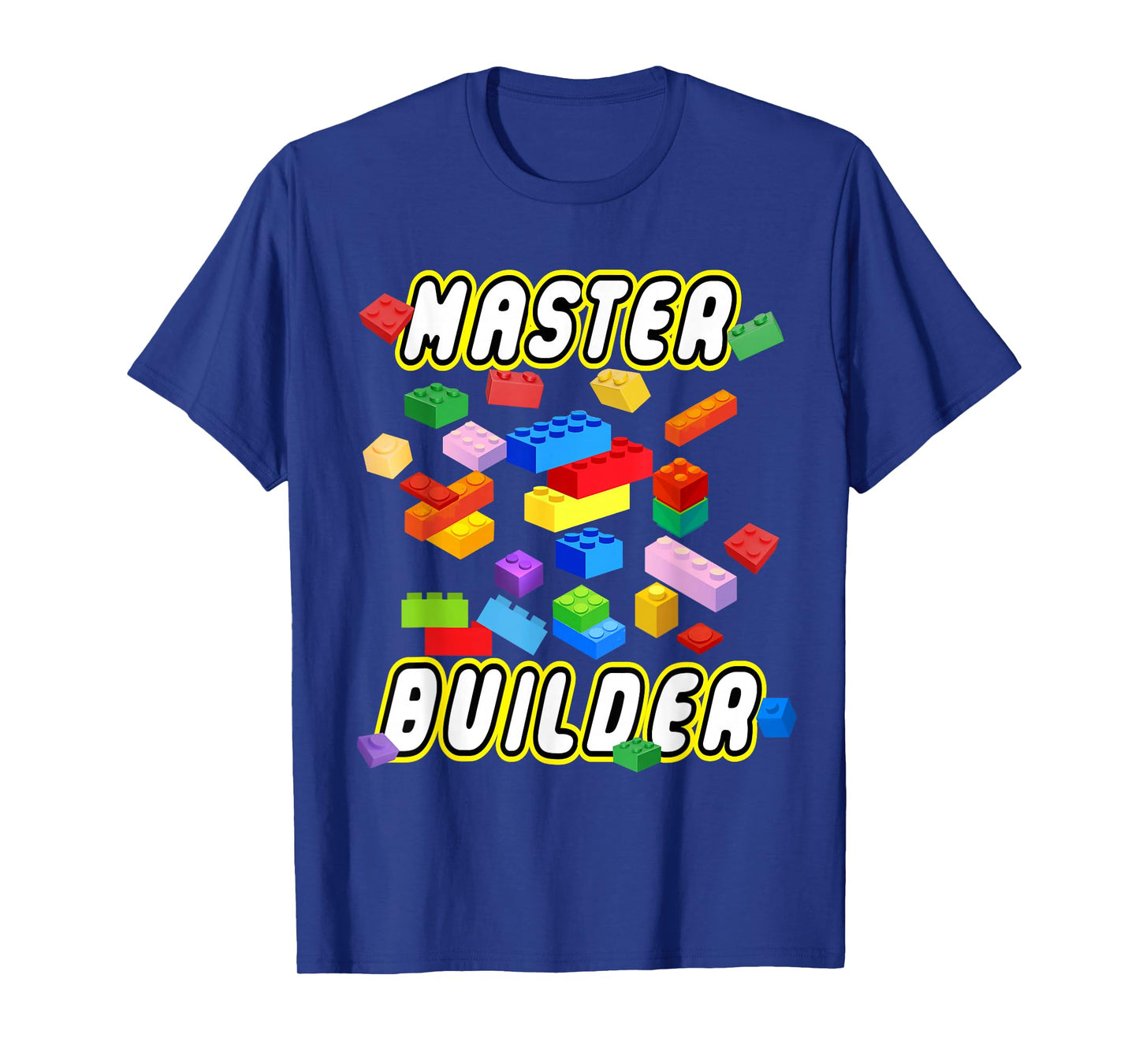 Building Bricks Master Builder Construction Block Building T-Shirt