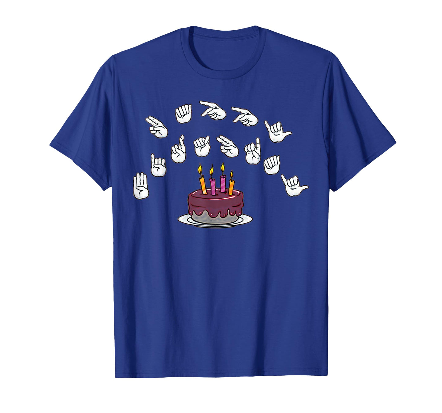 Happy Birthday alphabet Hands American Sign Language Asl T-Shirt