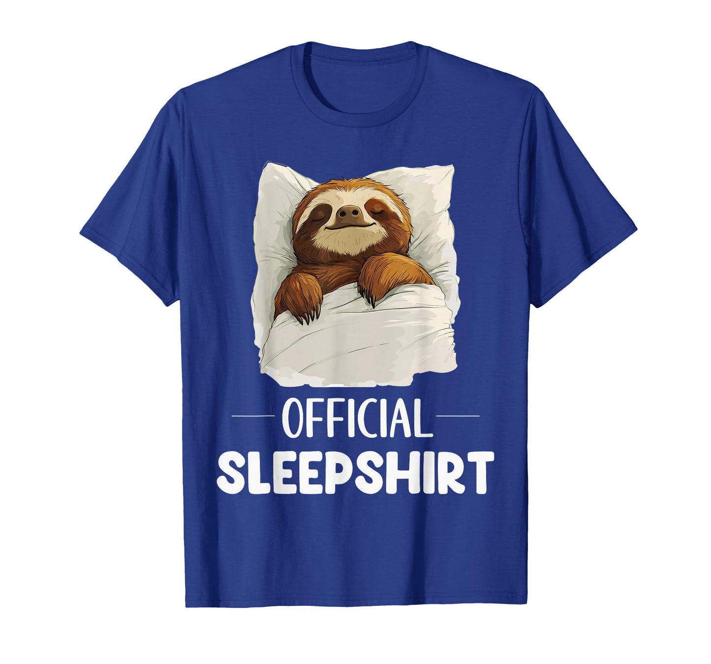 Official Sleepshirt Cute Sleeping Sloth Animal Lovers Pajama T-Shirt